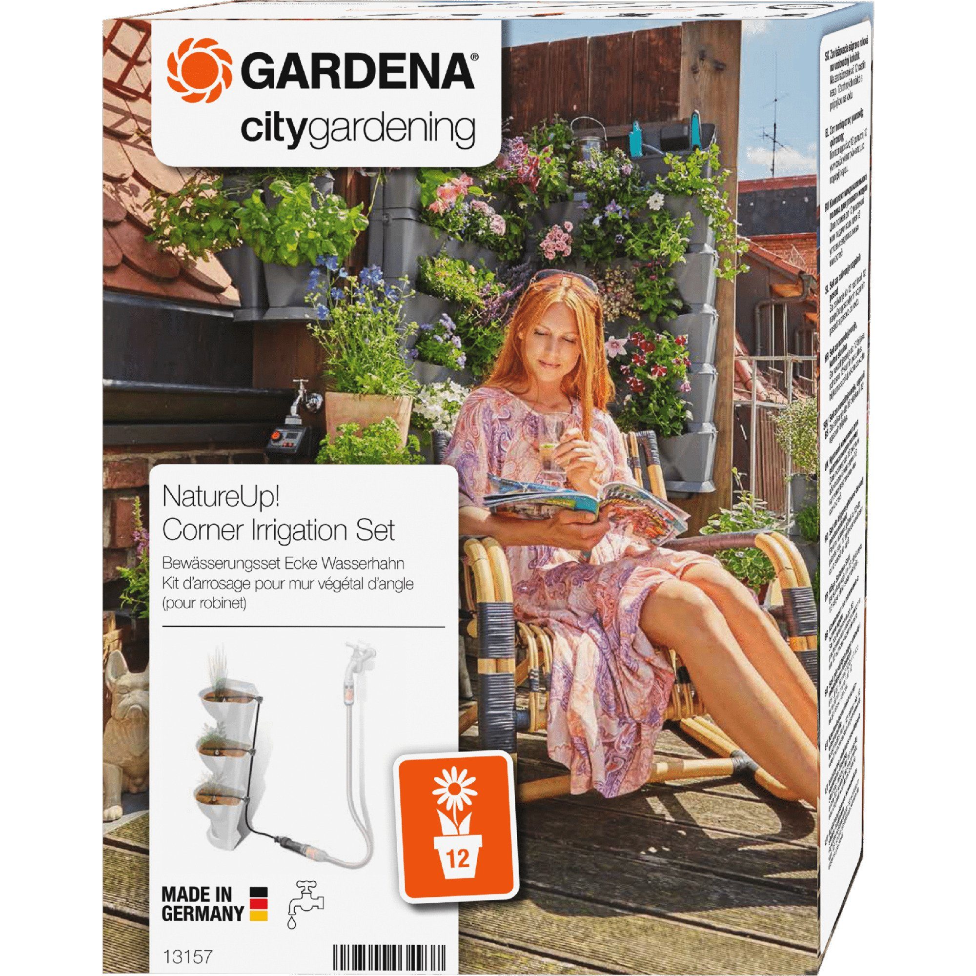 Campingliege GARDENA NatureUp! Bewässerungsset Ecke