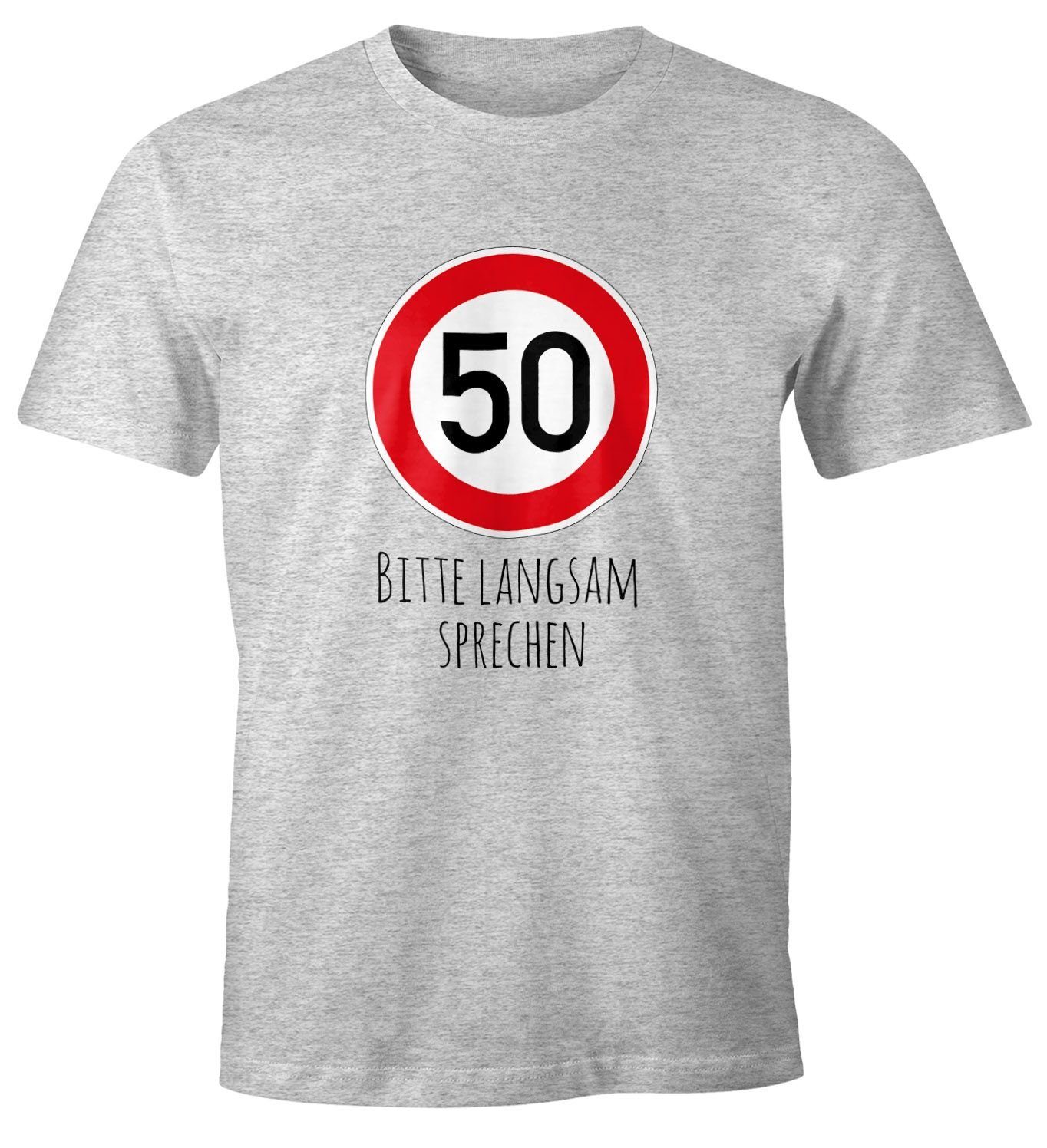 MoonWorks Print-Shirt Herren T-Shirt Geburtstag 50 günstig online kaufen