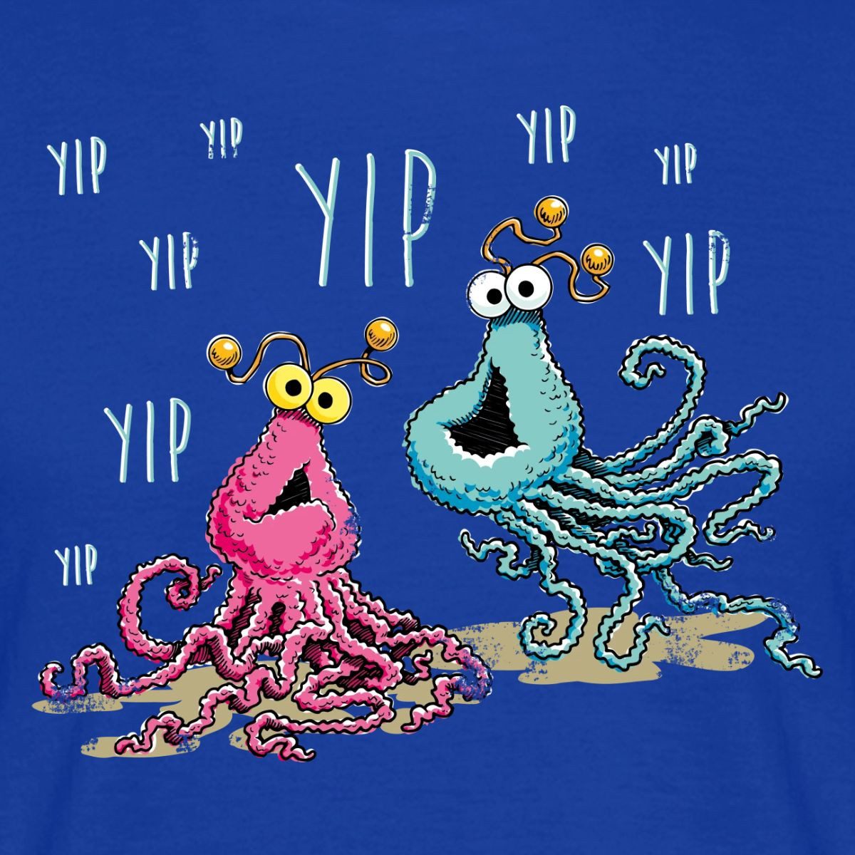 Spreadshirt T-Shirt Sesamstraße Yip Yip Alien Männer T-Shirt (1-tlg)