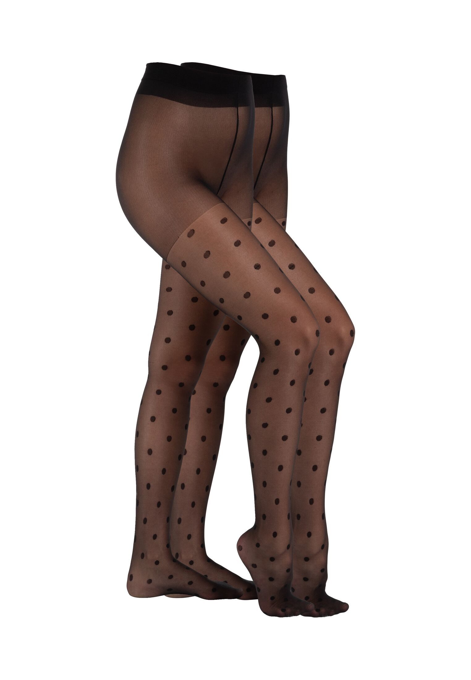 Camano Feinstrumpfhose big dots 2er Pack