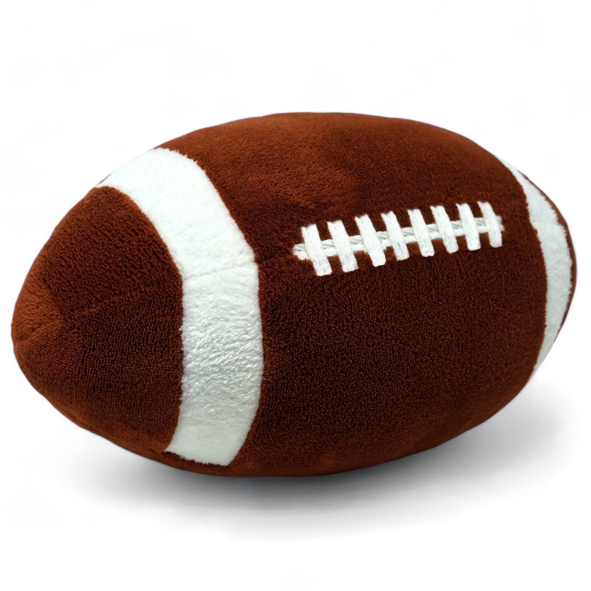 40YARDS Dekokissen American Football Kissen (maßstabsgetreu) - Indoor Football, Weiches Plüschkissen – Größe: 28 x 17 x 17 cm