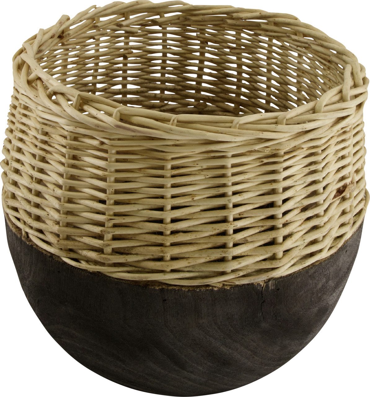 DIJK Dekofigur Dijk Vase aus Weide und Holz 29 x 28 cm