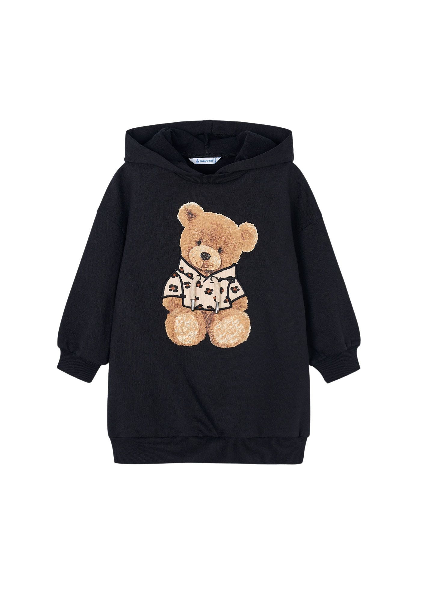 Mayoral Sweatkleid mit Kapuze und Frontprint