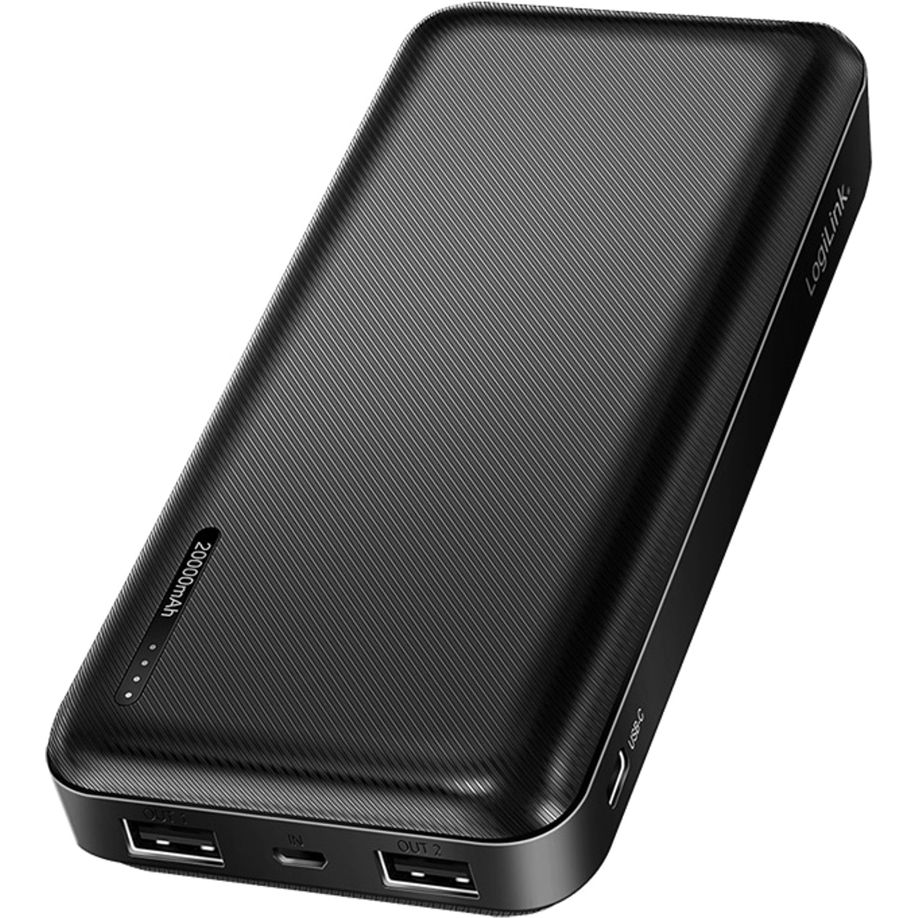 LogiLink LOGILINK USB Powerbank PA0323, 20.000mAh, 3-fach, 2xUSB-A, 1xUSB-C Powerbank