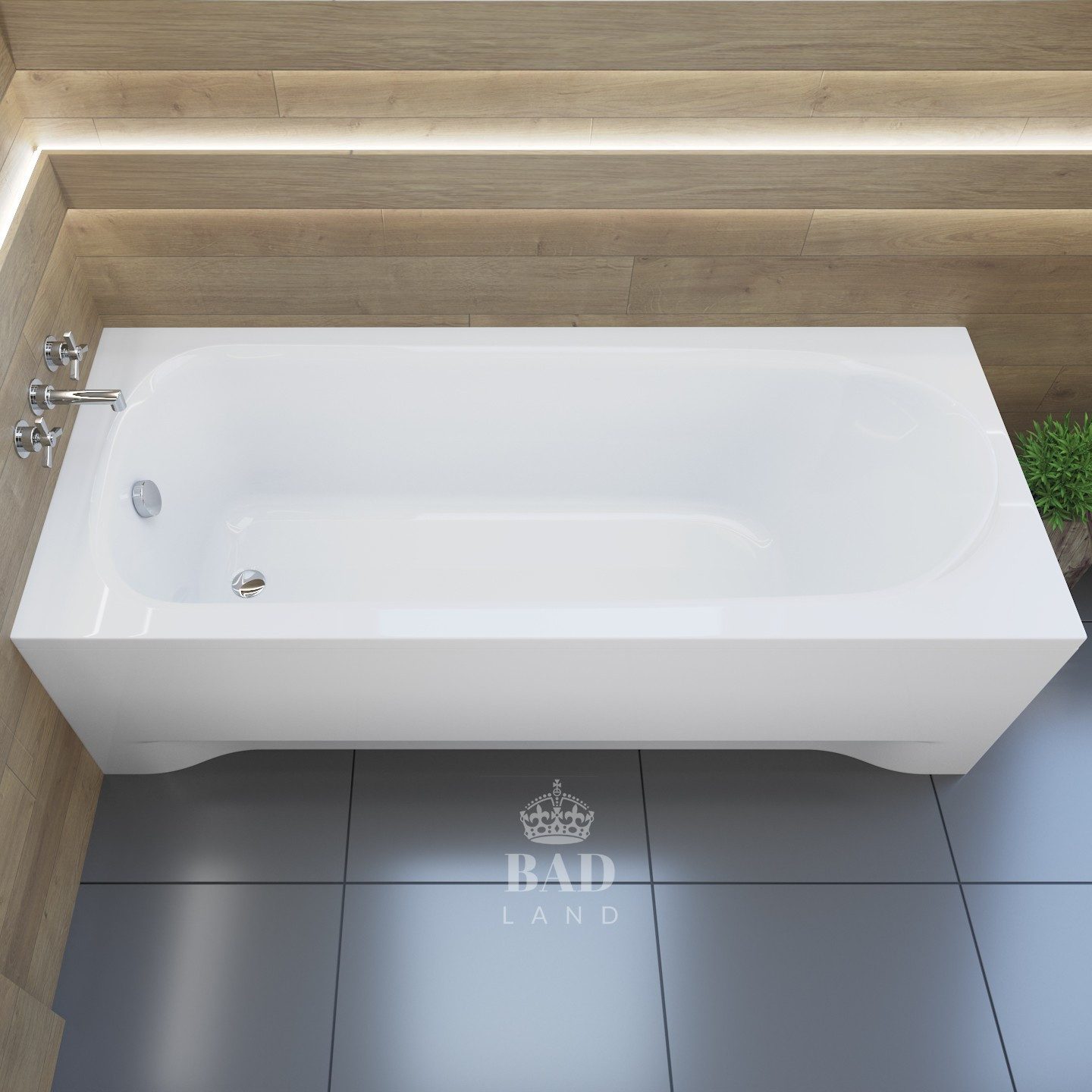 KOLMAN Badewanne Rechteck Medium 170x75, Ablaufgarnitur & Füße GRATIS günstig online kaufen