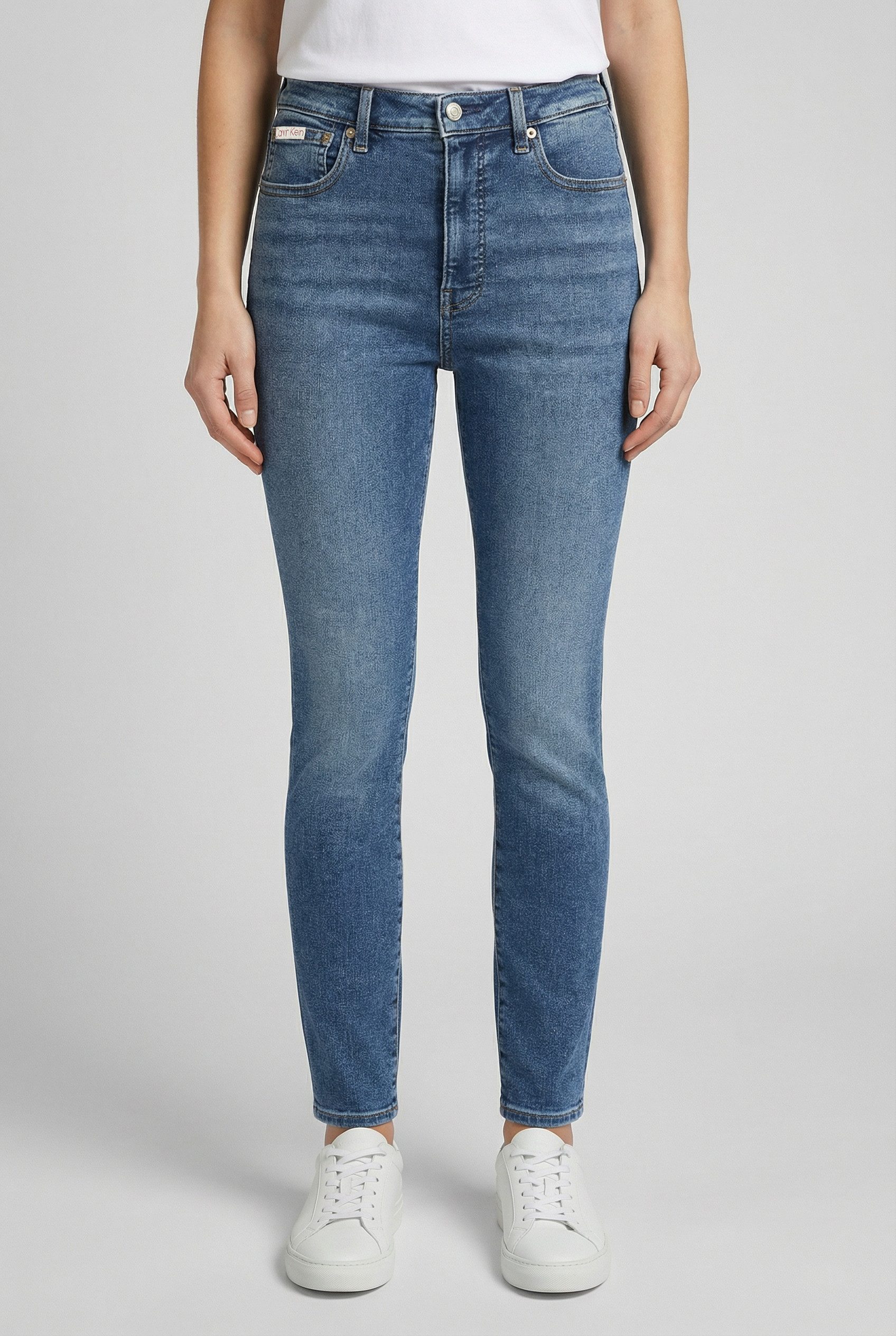 Calvin Klein Jeans High-waist-Jeans skinny fit, used washed
