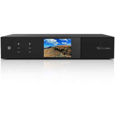 VU+ »Duo 4K SE 1x DVB-S2X FBC Twin Tuner PVR ready Linux Receiver UHD 2160p (HDMI 2.0 Aus-/Eingang, USB 3.0, Dual HD Transcoding, 3,5" TFT LCD Display, Plug&Play)« Satellitenreceiver