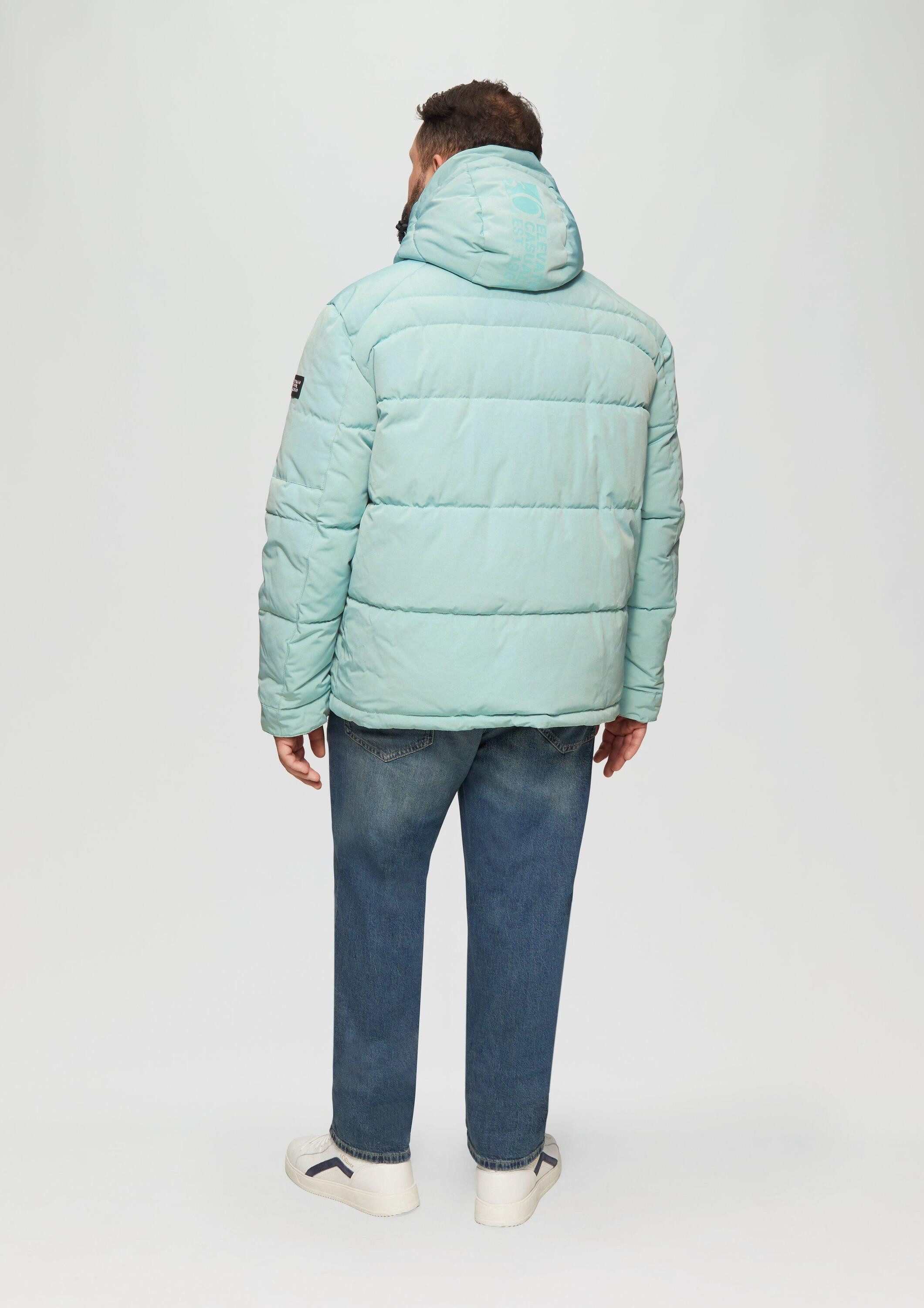 s.Oliver Winterjacke Outdoor-Jacke Wasserabweisende Steppjacke mit abnehmbarer Kapuze