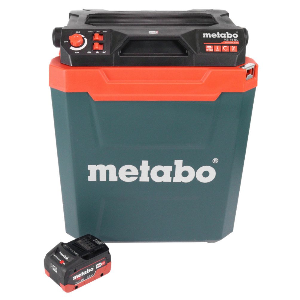 metabo Kühlbox KB 18 BL Akku Kühlbox 18 V mit Warmhaltefunktion 28 l Brushless + 1x