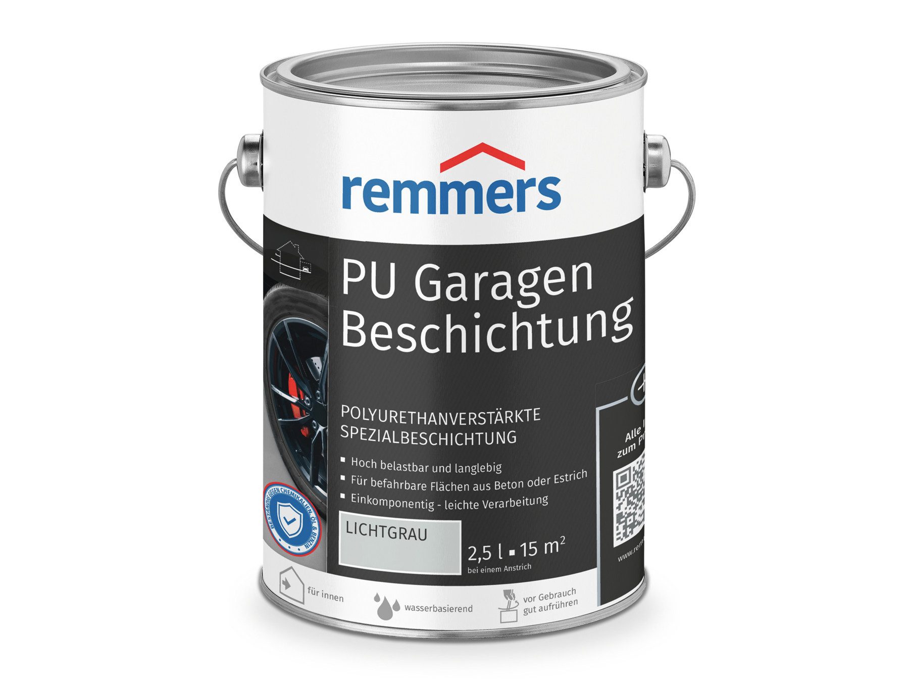 Remmers Bodenversiegelung PU Garagenbeschichtung anthrazit 2,5 Liter