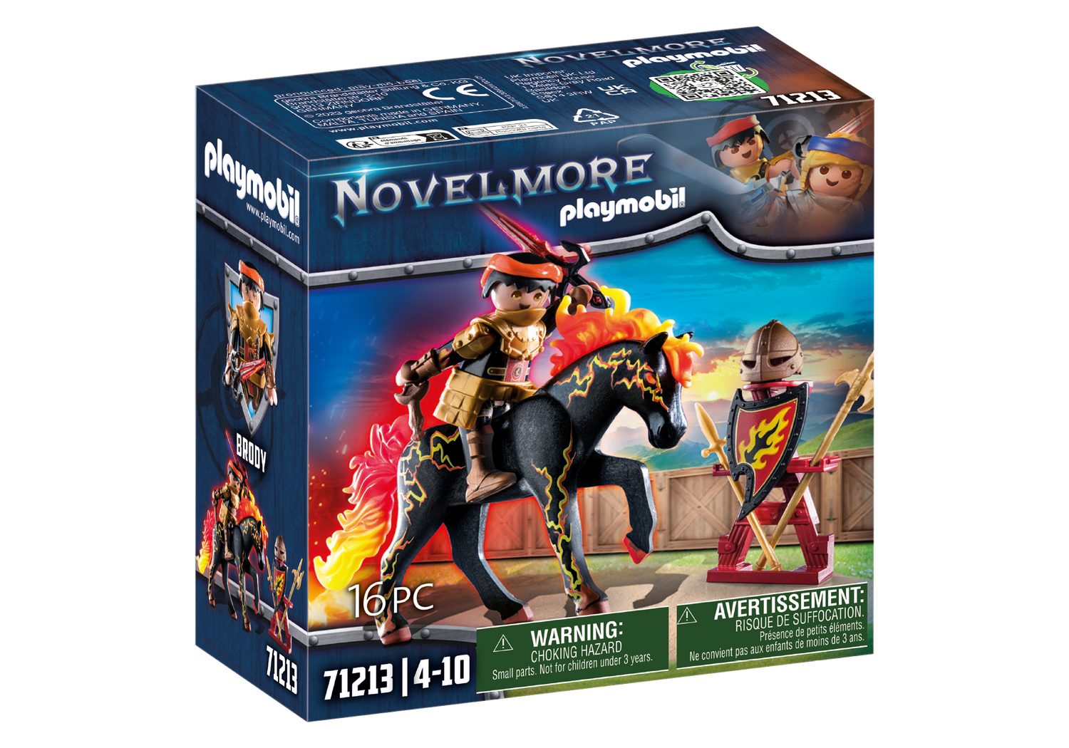 Playmobil® Novelmore Burnham Raiders - Feuerritter Konstruktions-Spielset, (Burnham Raiders - Feuerritter), Made in Europe