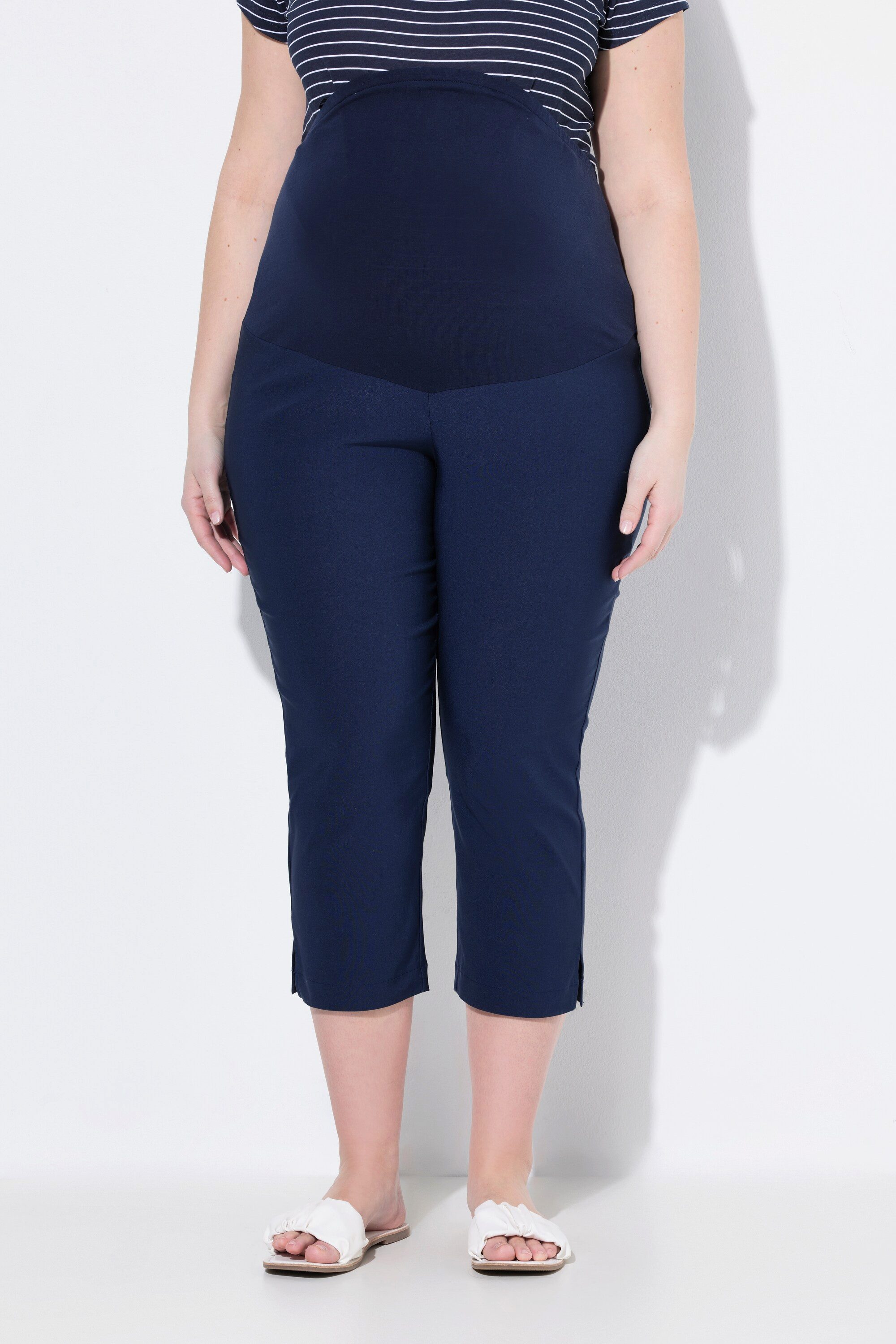 Ulla Popken 7/8-Hose Bellieva-Bengalinhose Umstandshose wadenlang günstig online kaufen