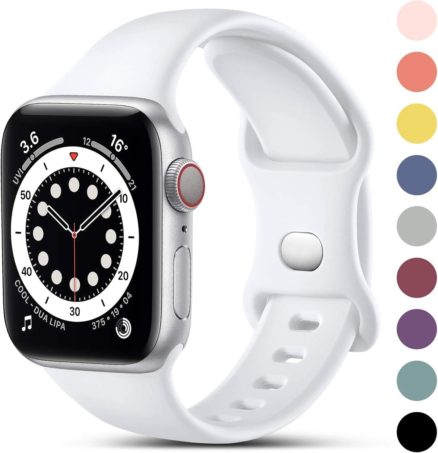 Widmann-Shop Smartwatch-Armband Apple Watch Silikon Armband Series 6 7 8 9 günstig online kaufen