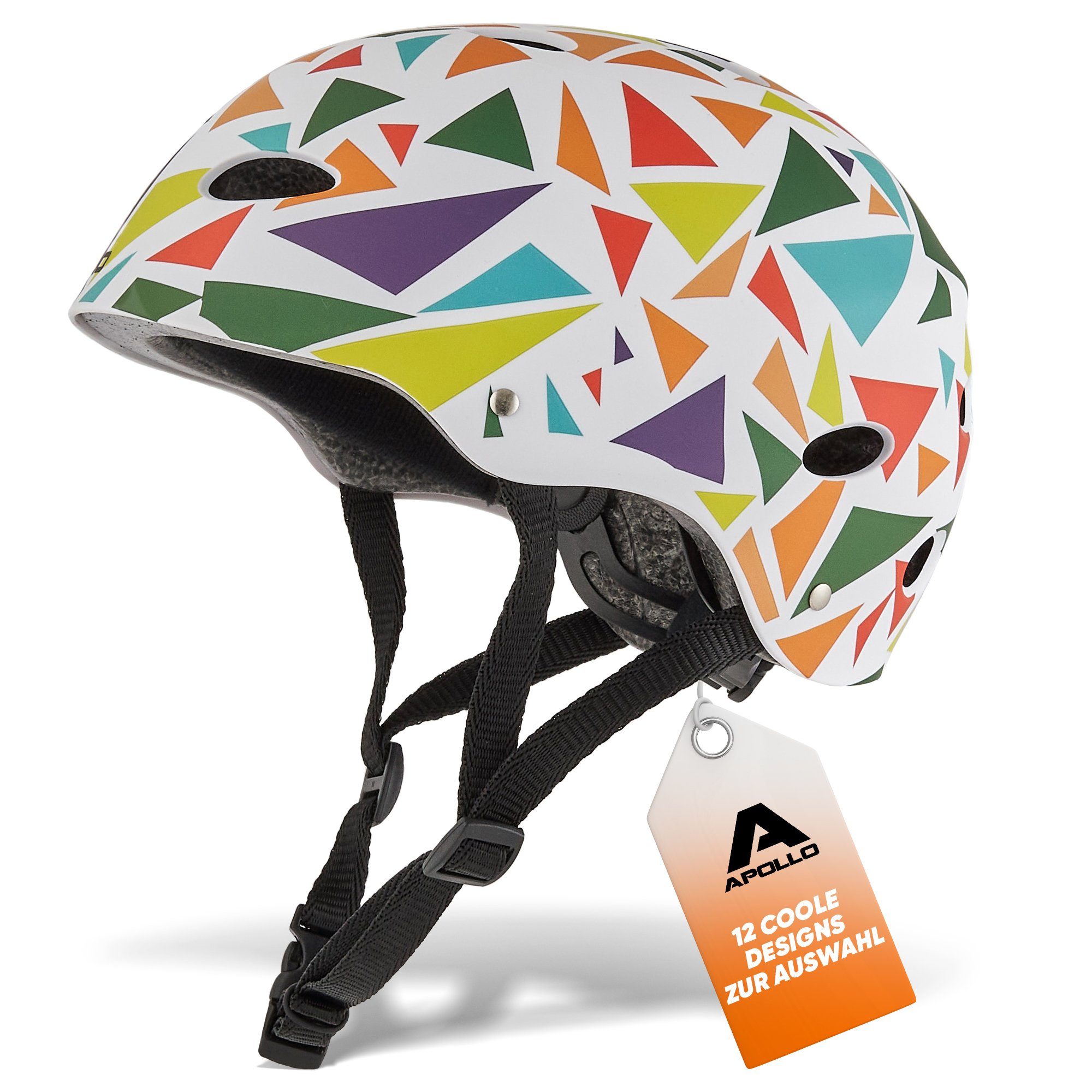 Apollo Kinderhelm Größenverstellbarer Schutzhelm Skatehelm mit, größenverstellbar