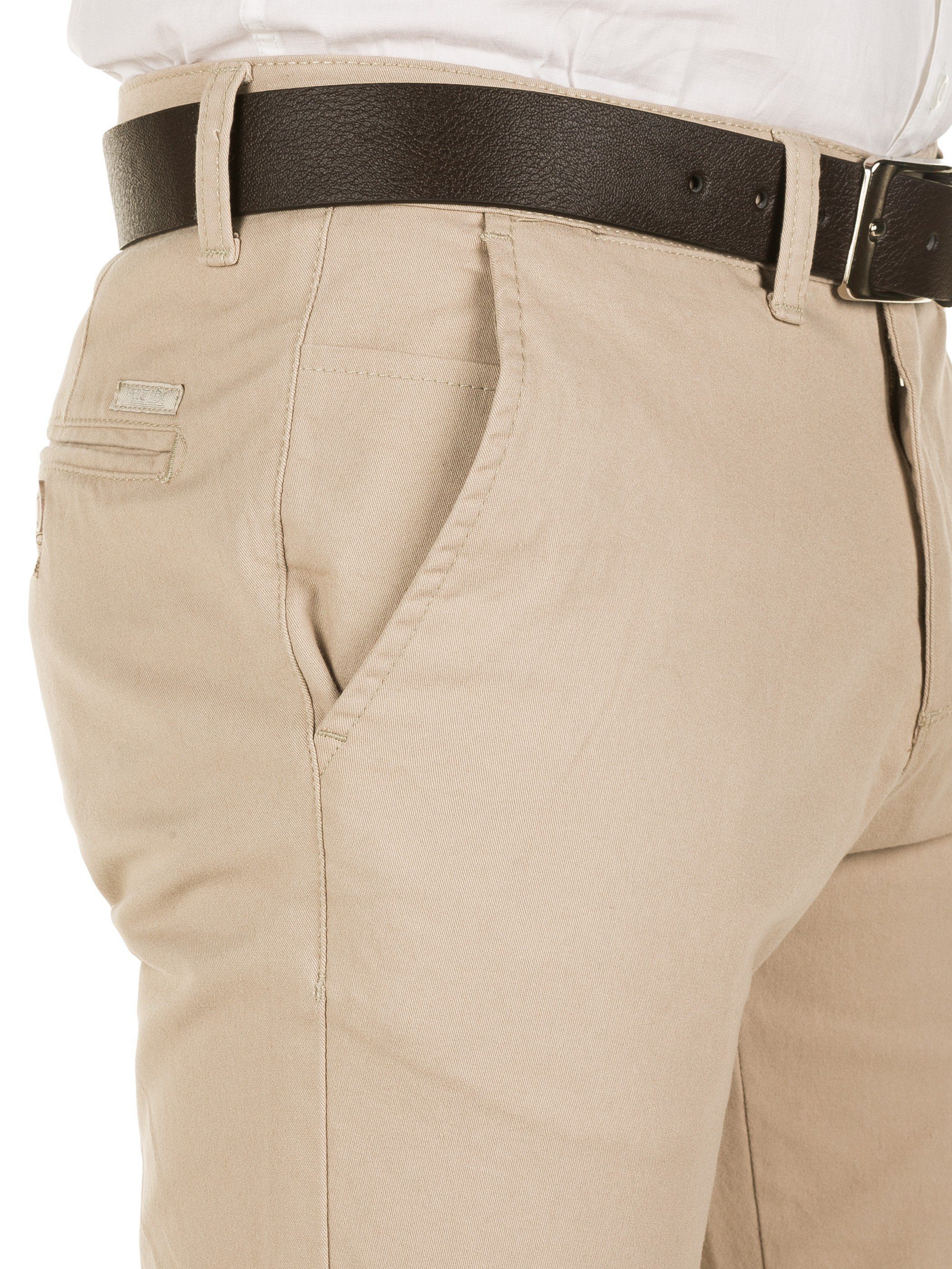 Chinohose M192 mit Gürtel