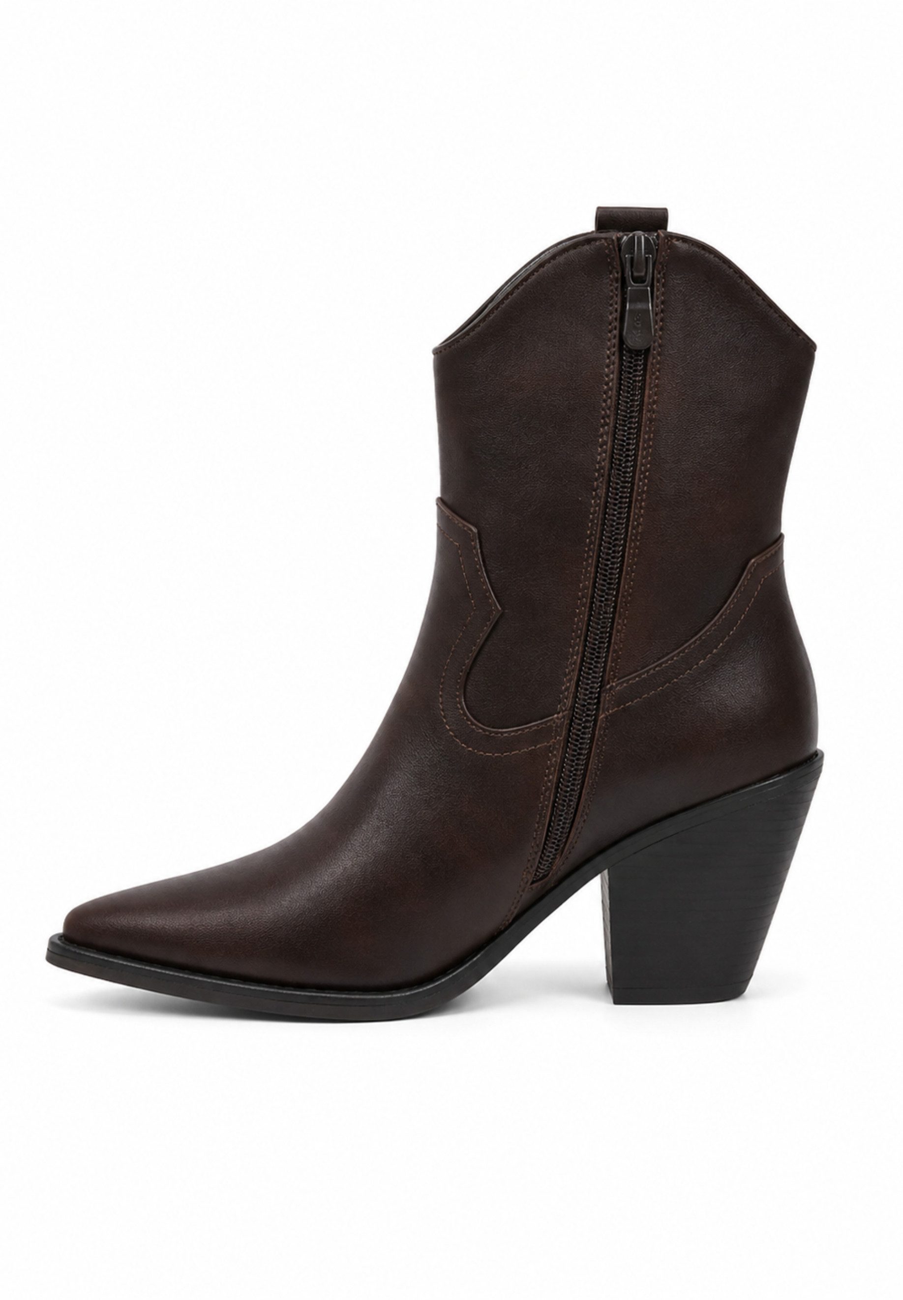 Day Vine Damen Western Stiefeletten mit spitzer Form und Blockabsatz Cowboy Stiefelette