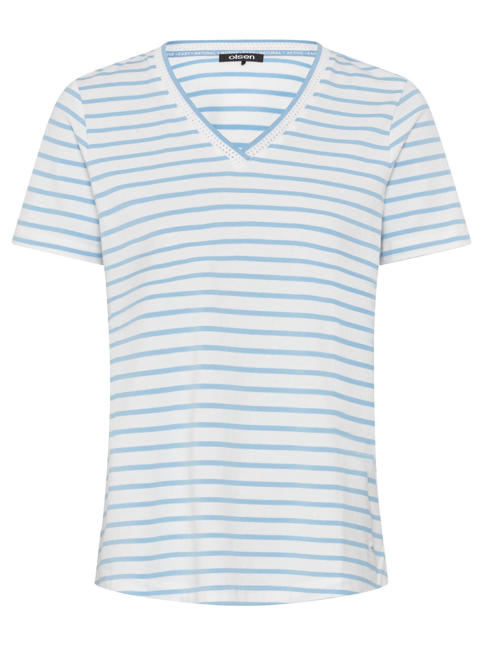 Olsen V-Shirt lockere, figurumspielende Passform günstig online kaufen