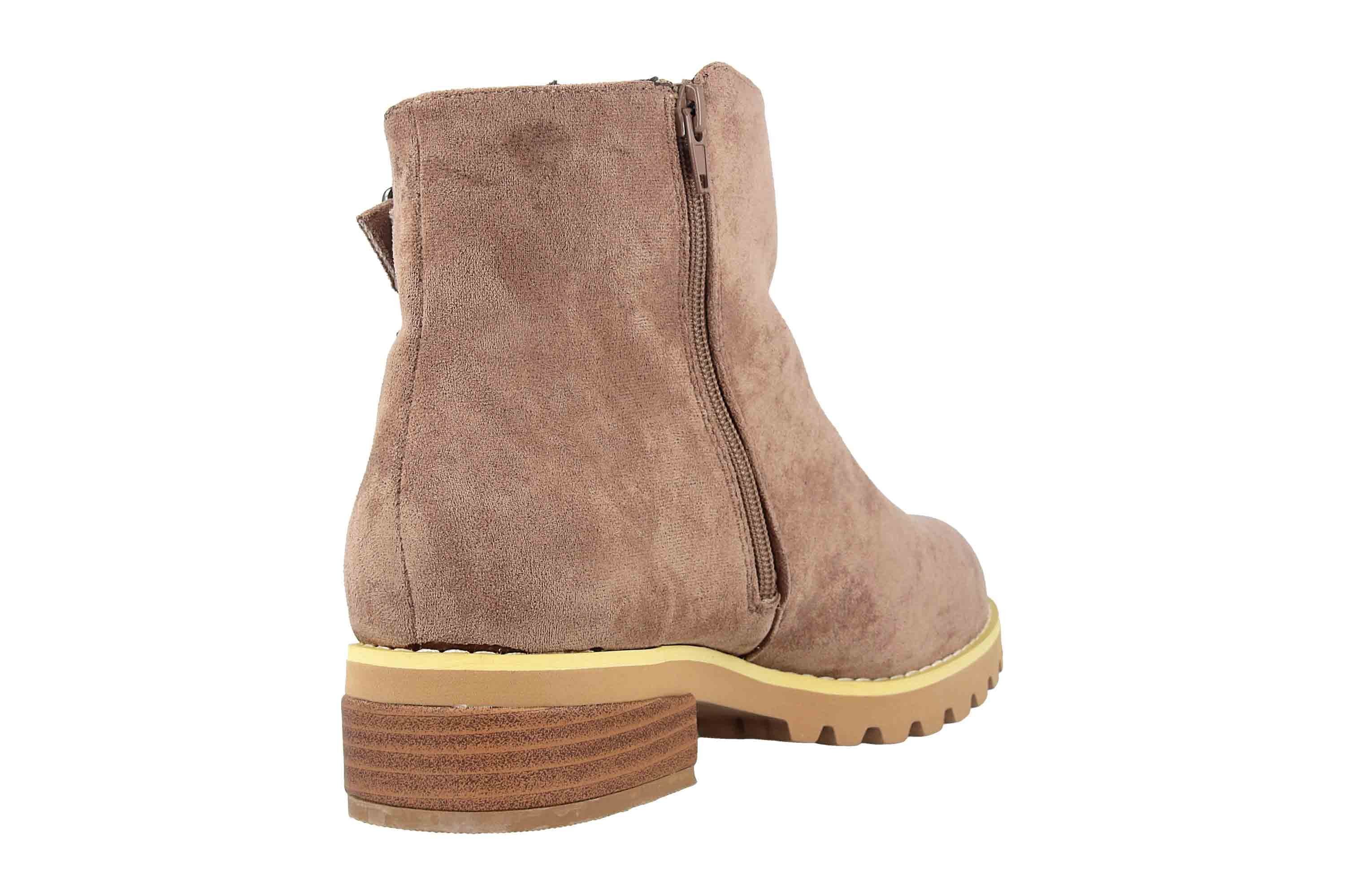 Andres Machado AM4188 Ante Taupe Stiefelette