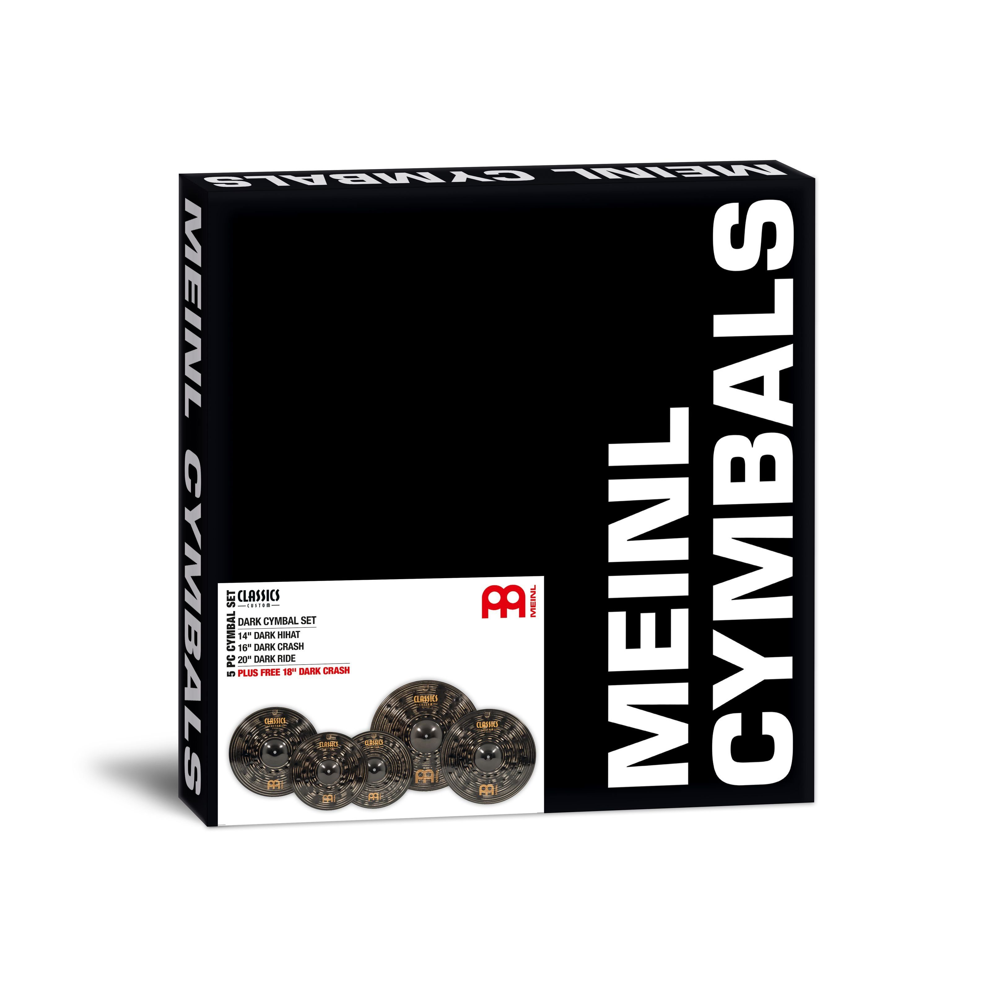 Meinl Percussion Becken, Cymbals, Cymbal Sets, Classics Custom Dark Cymbal Set - Becken Set