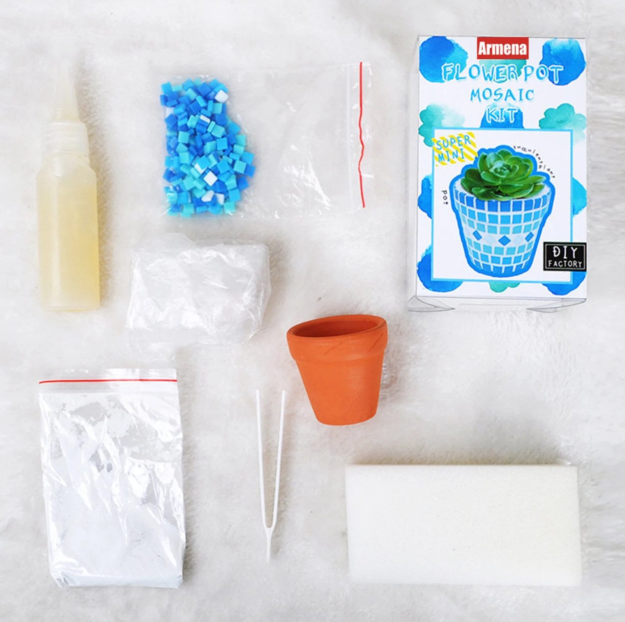 Armena Kreativset Blumentopf Mosaik Bastelset mit günstig online kaufen