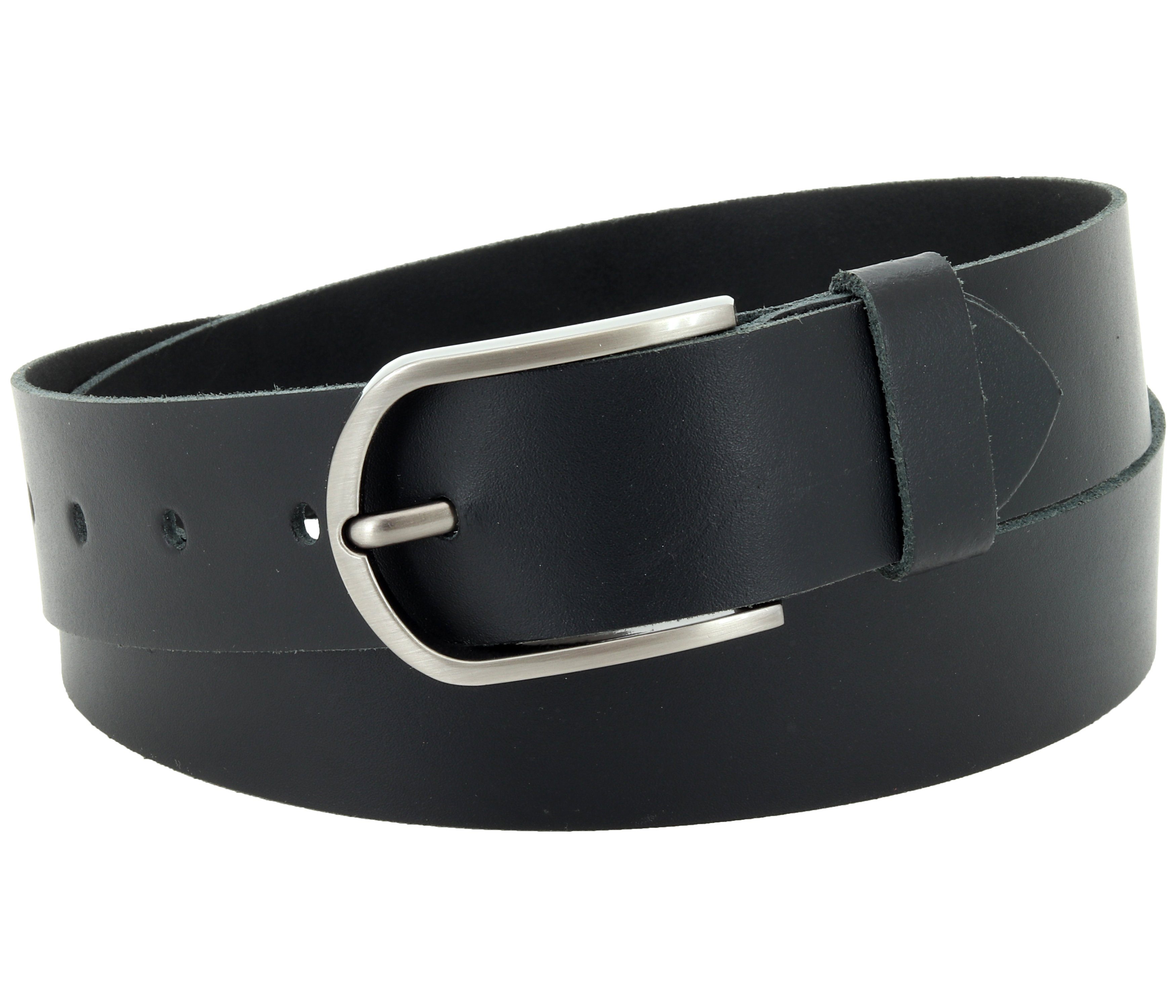 Ledergürtel OM527-SL-Schwarz