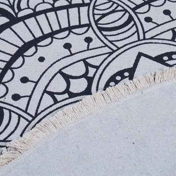 Läufer Runder Teppich im Mandala-Design, relaxdays, Höhe: 5 mm