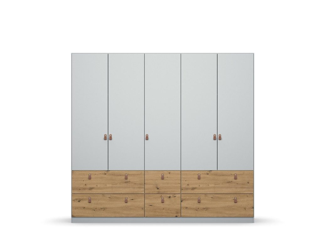 Rauch Möbel Kleiderschrank Kleiderschrank Drehtürenschrank Homey, mit Schubkästen, seidengrau