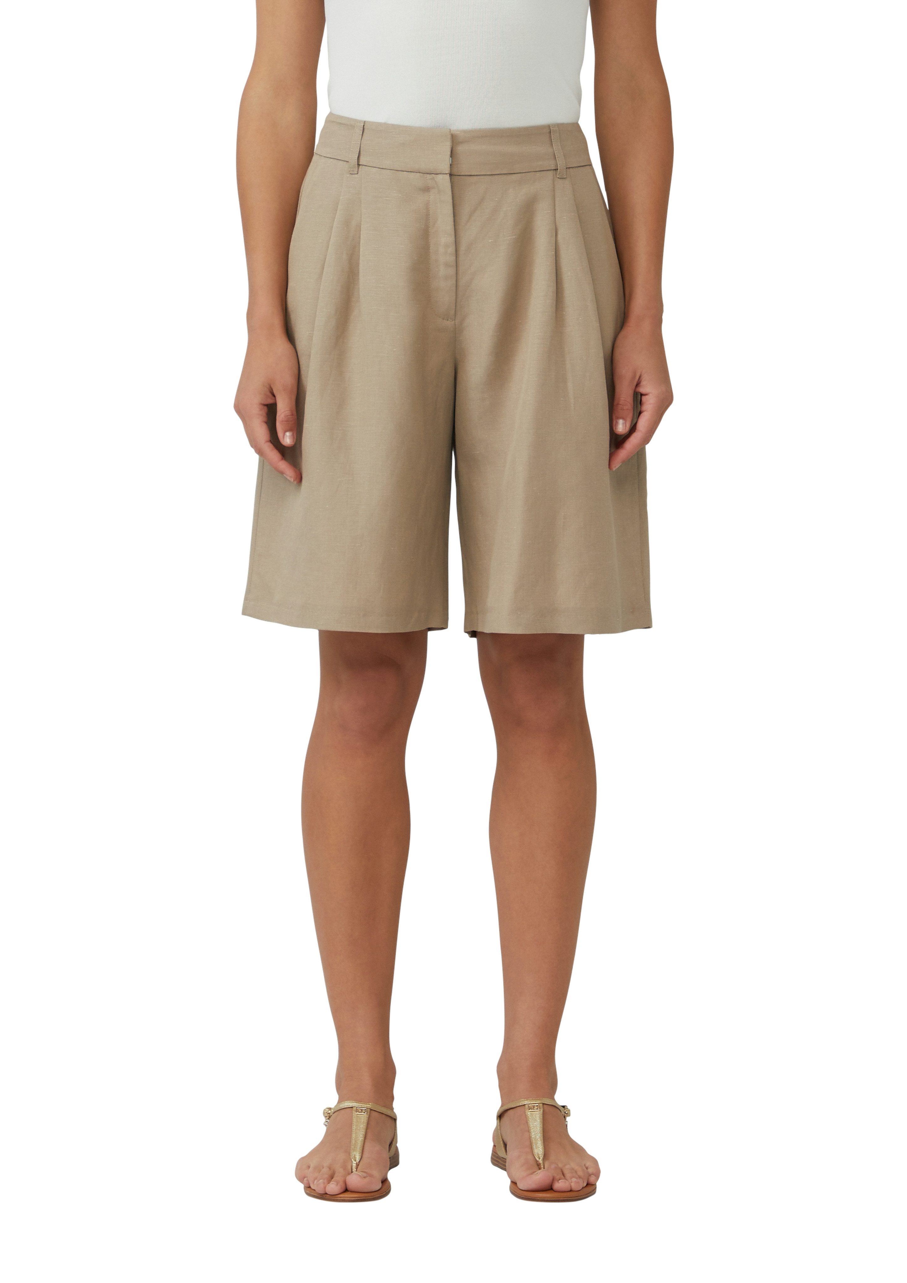 s.Oliver BLACK LABEL Bermudas Sommerhose aus Leinenmix günstig online kaufen