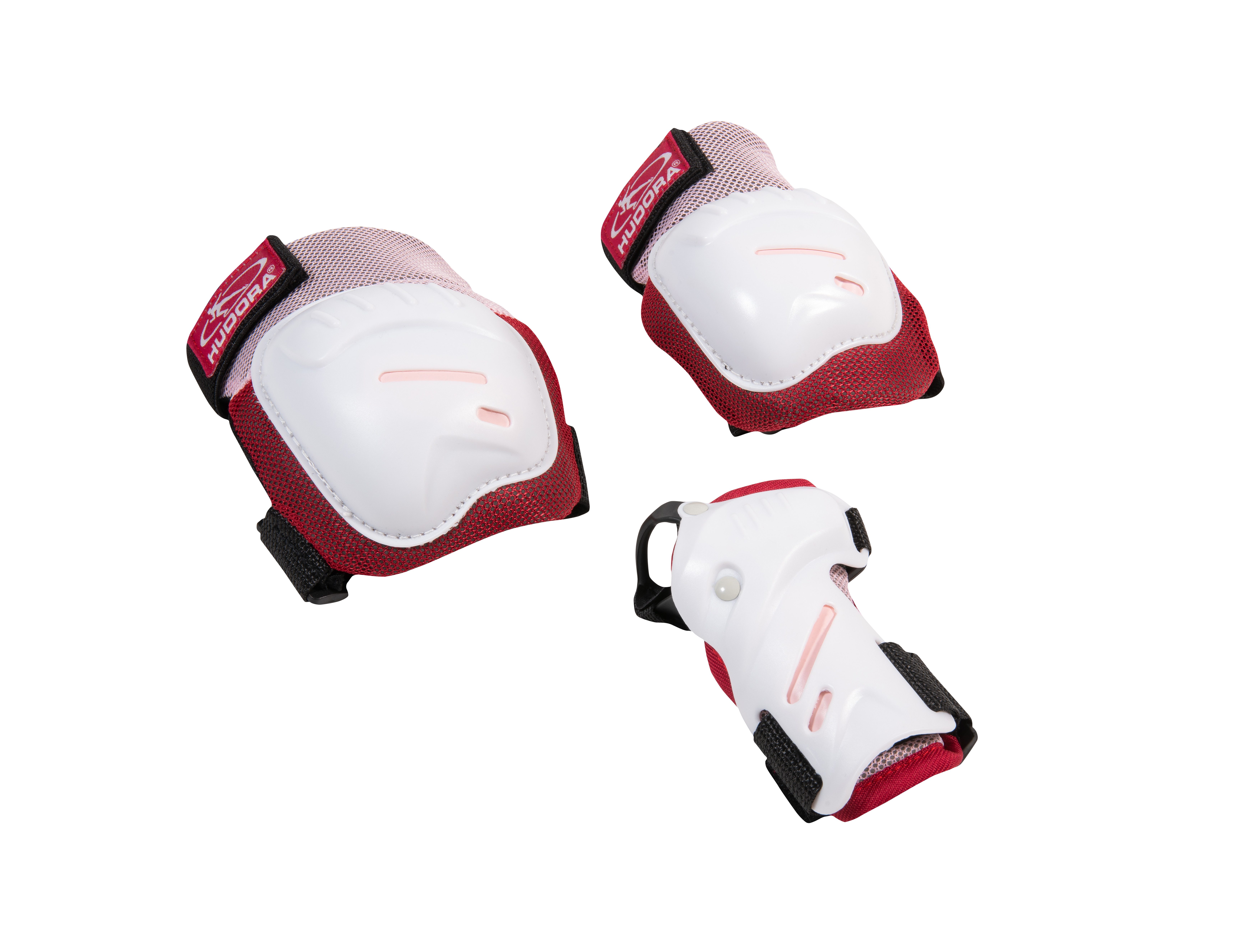 Hudora Protektoren-Set Comfort, Gr. S, M, biomechanische Skate Pads, Knie- & Ellenbogenschoner, Easy Fit