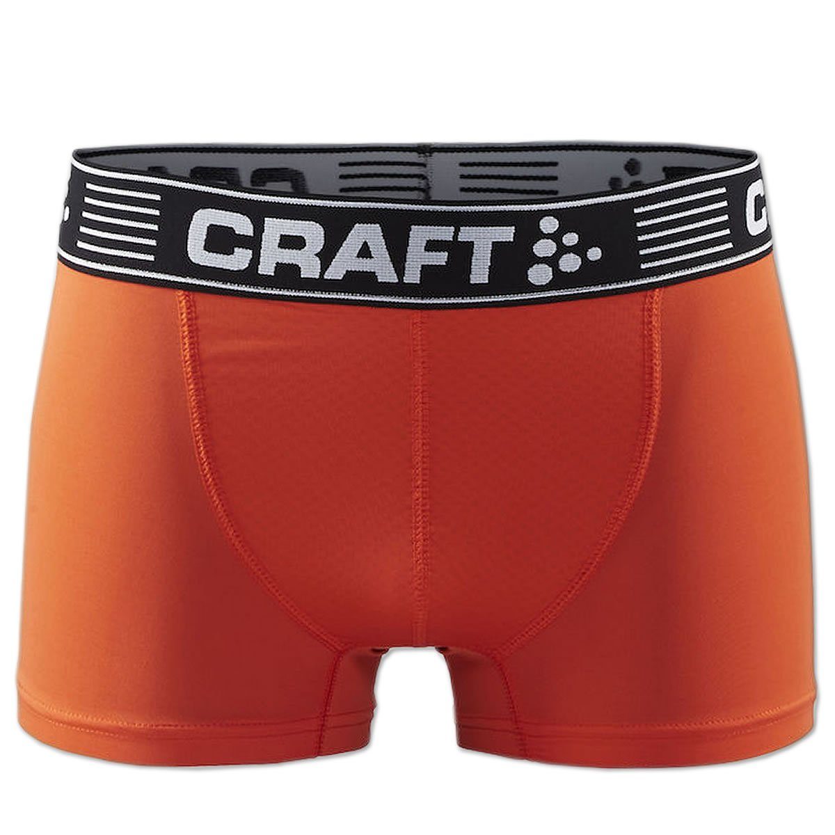 Craft Funktionsunterhose Greatness Boxer Short Boxershort Webbund, Sportunterhose und orange bequem Logo weich mit 3-Inch