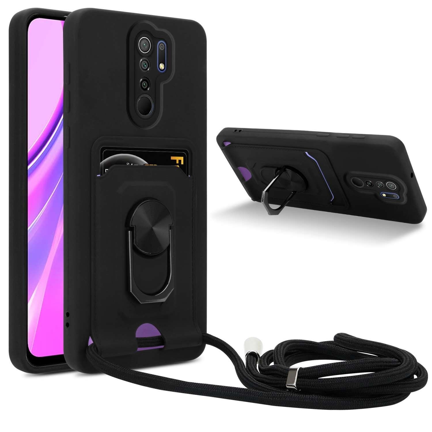 Cadorabo Handykette für Xiaomi RedMi 9 Xiaomi RedMi 9, Handykette mit Standfunktion Schutzhülle