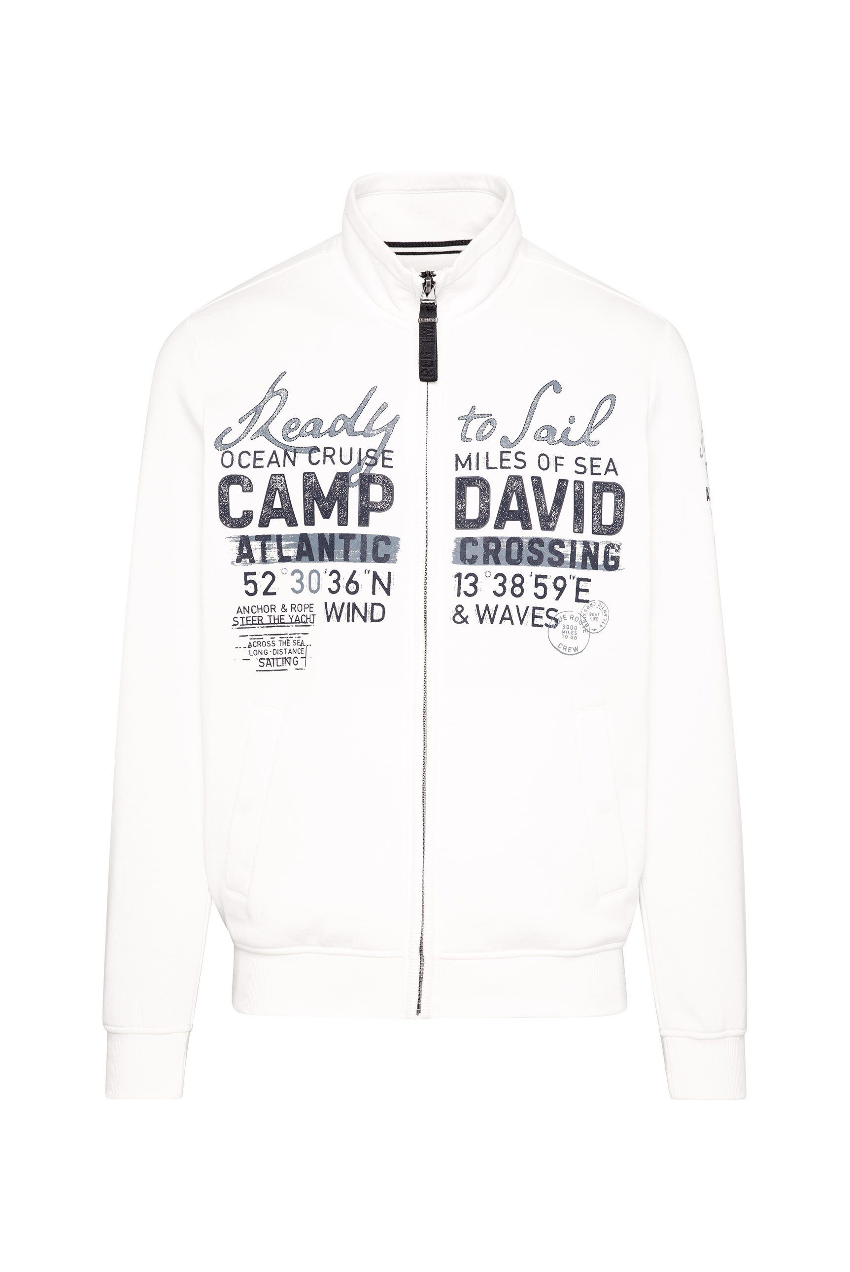 CAMP DAVID Sweatjacke mit Stehkragen günstig online kaufen