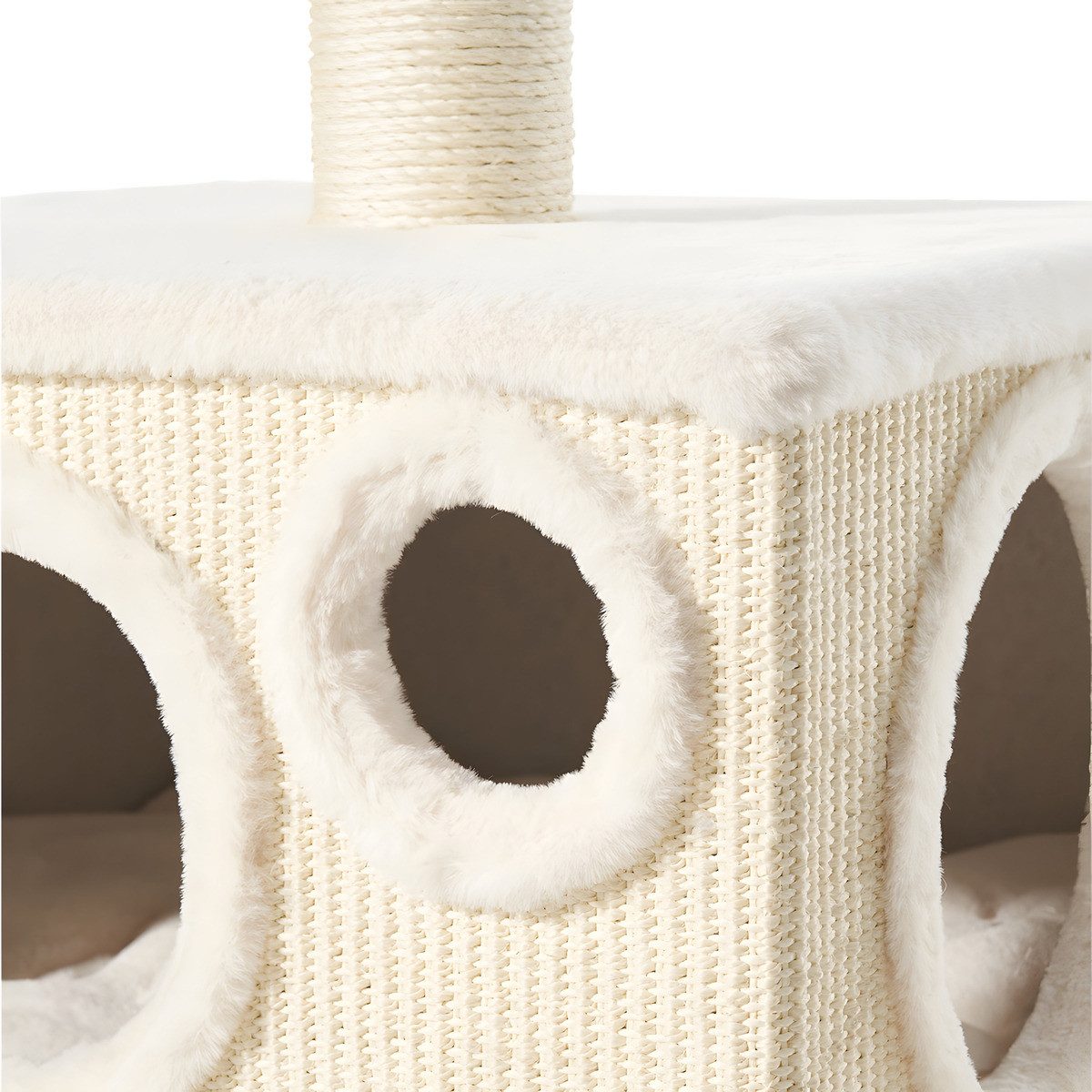 Nobby Kratzbaum 'BARI' – 64 Cm Hoch, Sisalstämme Ø 9 Cm, Farbe Cream, 35x35 Cm Grundfläche
