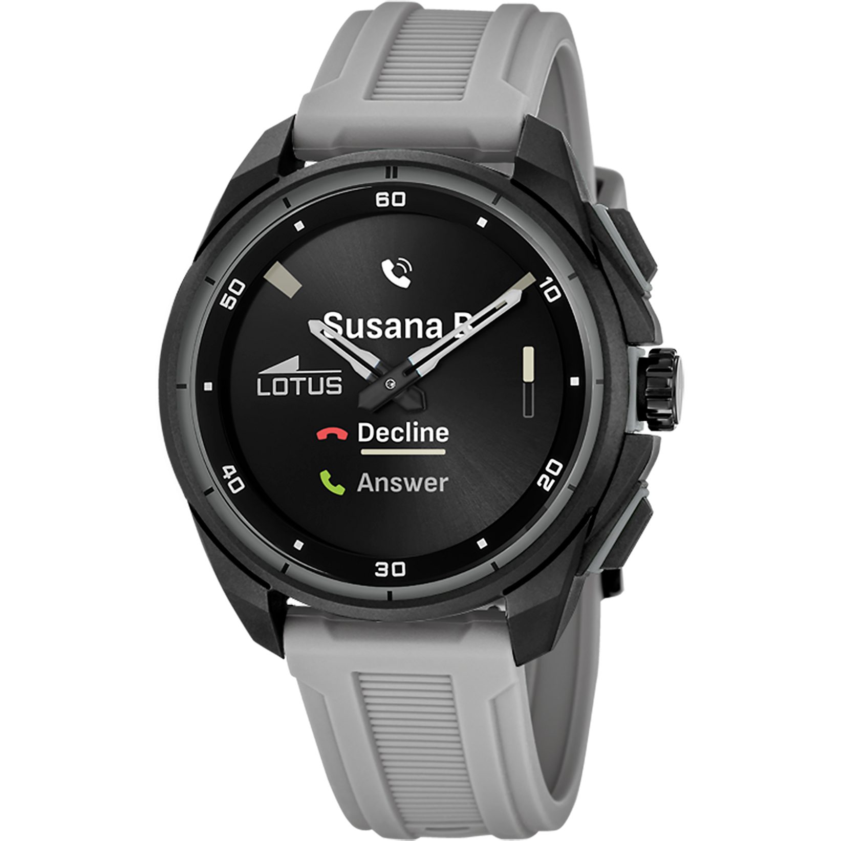 Lotus Connected Full D Smartwatch, Armbanduhr, Herrenuhr, Bluetooth, Kamera-Fernbedienung, Schrittzähler