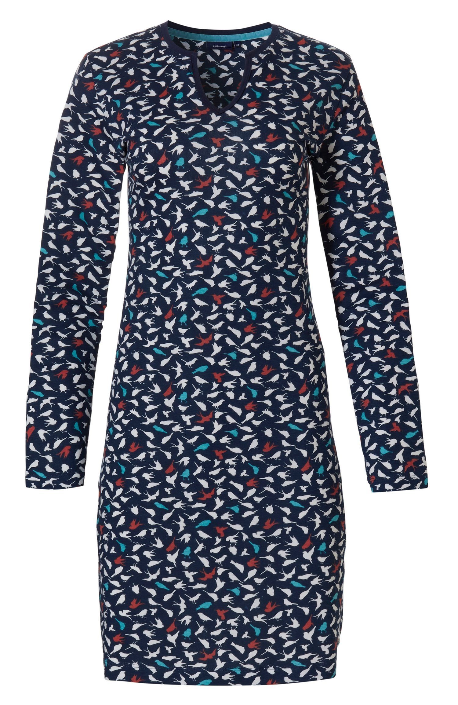 Pastunette Nachthemd Damen Schlafshirt mit langem Arm (1-tlg) Baumwolle günstig online kaufen