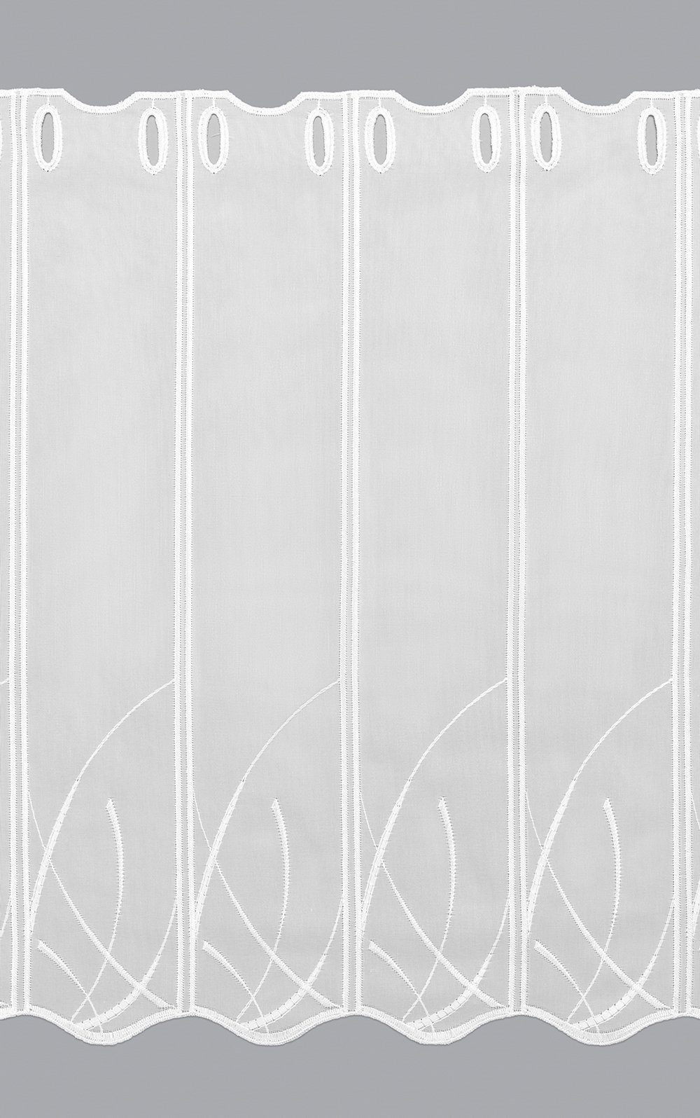 HxB Scheibengardine LYSEL®, transparent, rohweiß Abstrakta, (1 St), 45x40cm