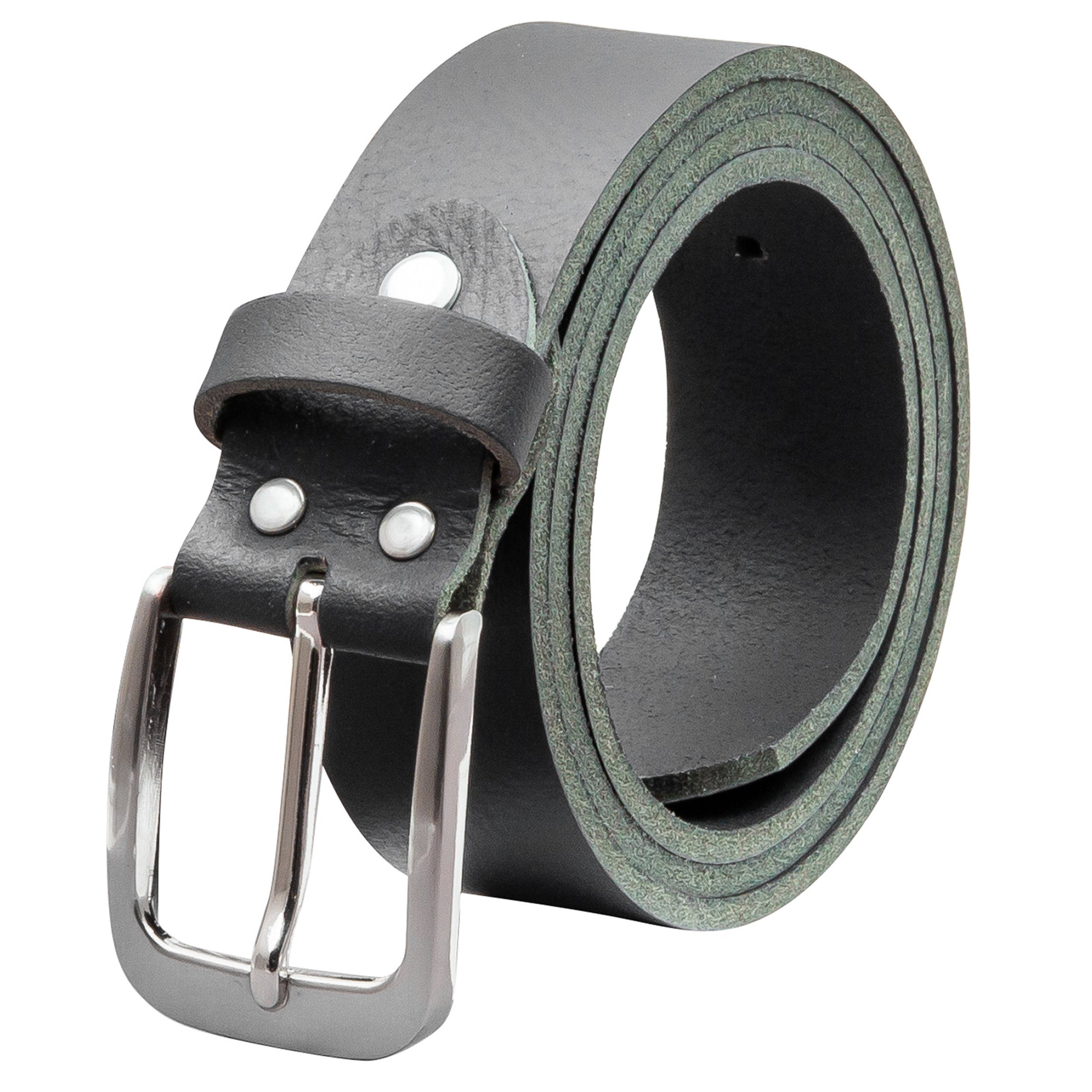 Ledergürtel OM428-VL-Schwarz