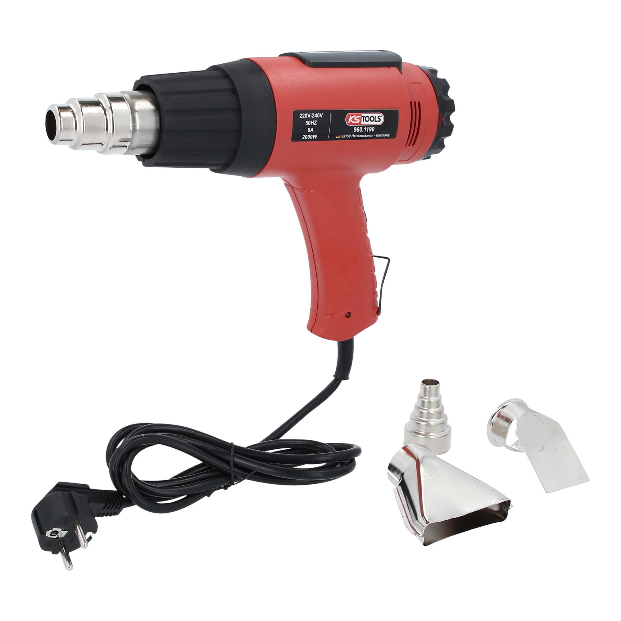 KS Tools Heißluftgebläse KS Tools Heißluft-Gerät Satz inkl. 4 Aufsätze