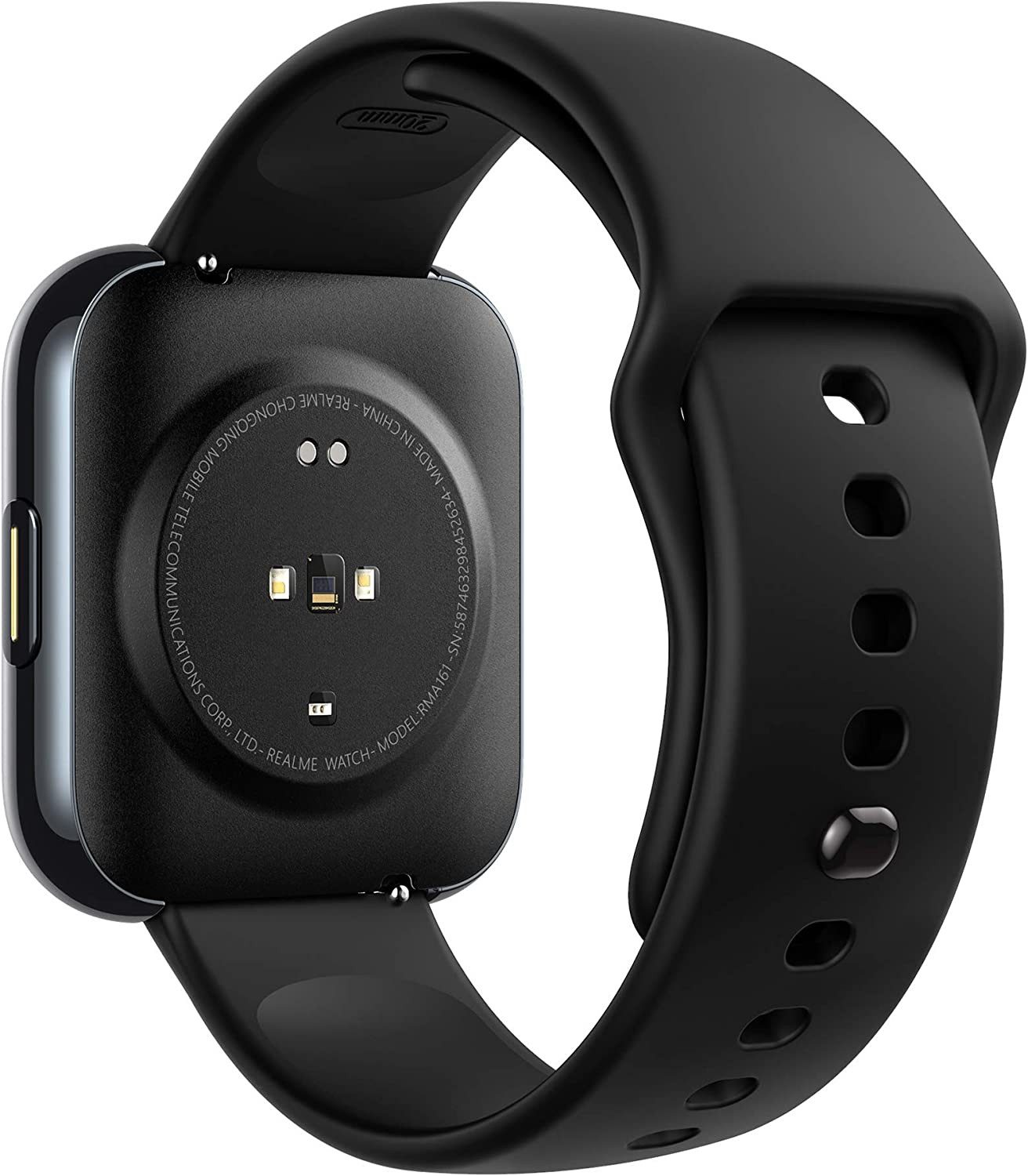 Realme realme Watch RMA161 Android Smartwatch Black Neu in OVP versiegelt Smartwatch (Proprietär) Einzelgerät, 1-tlg., Ladekabel,Ladestation, Kompatibilität ab  – Bild 4 von 5