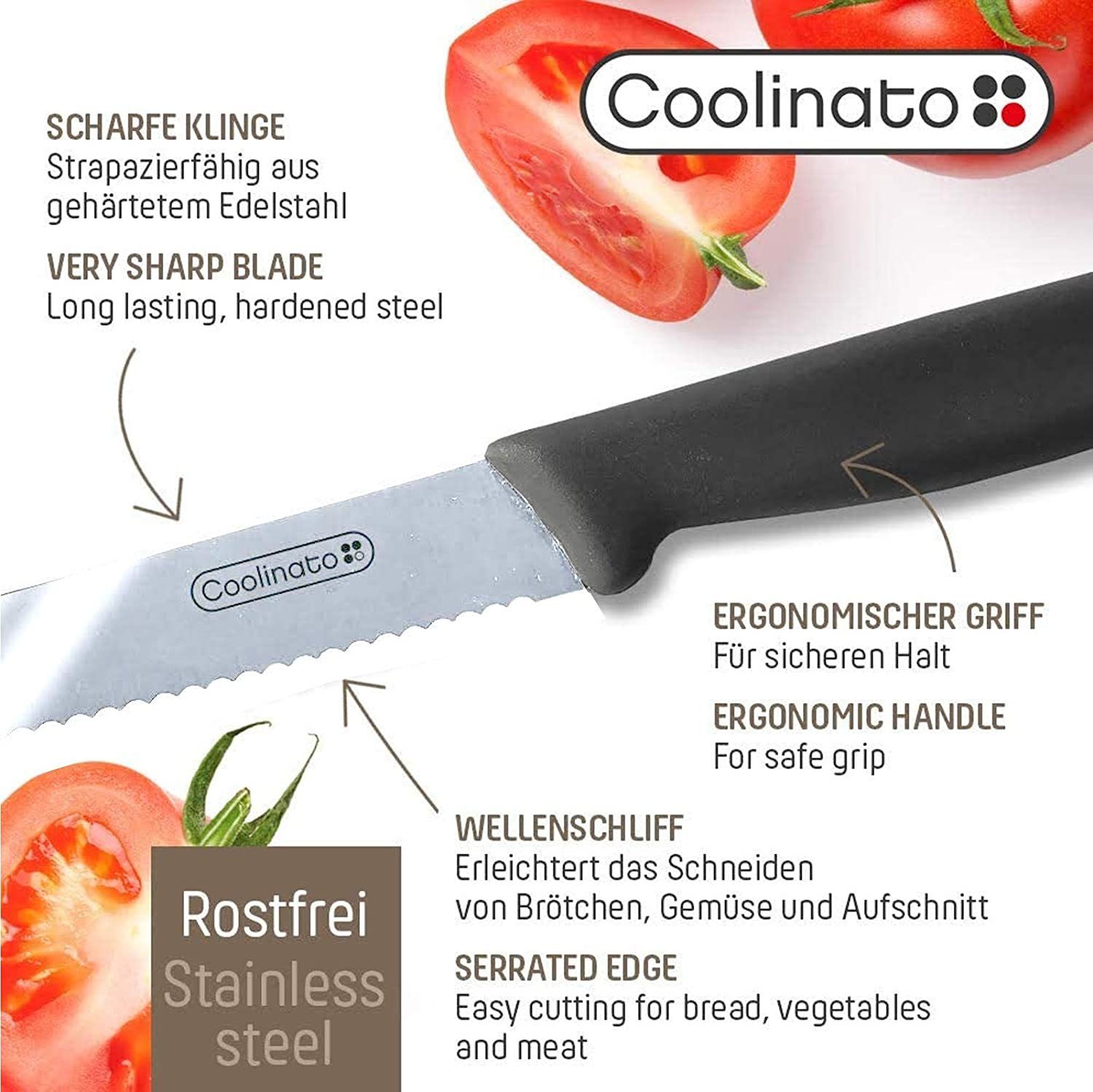 Coolinato Tafelmesser Set Allzweckmesser – Bild 4 von 5