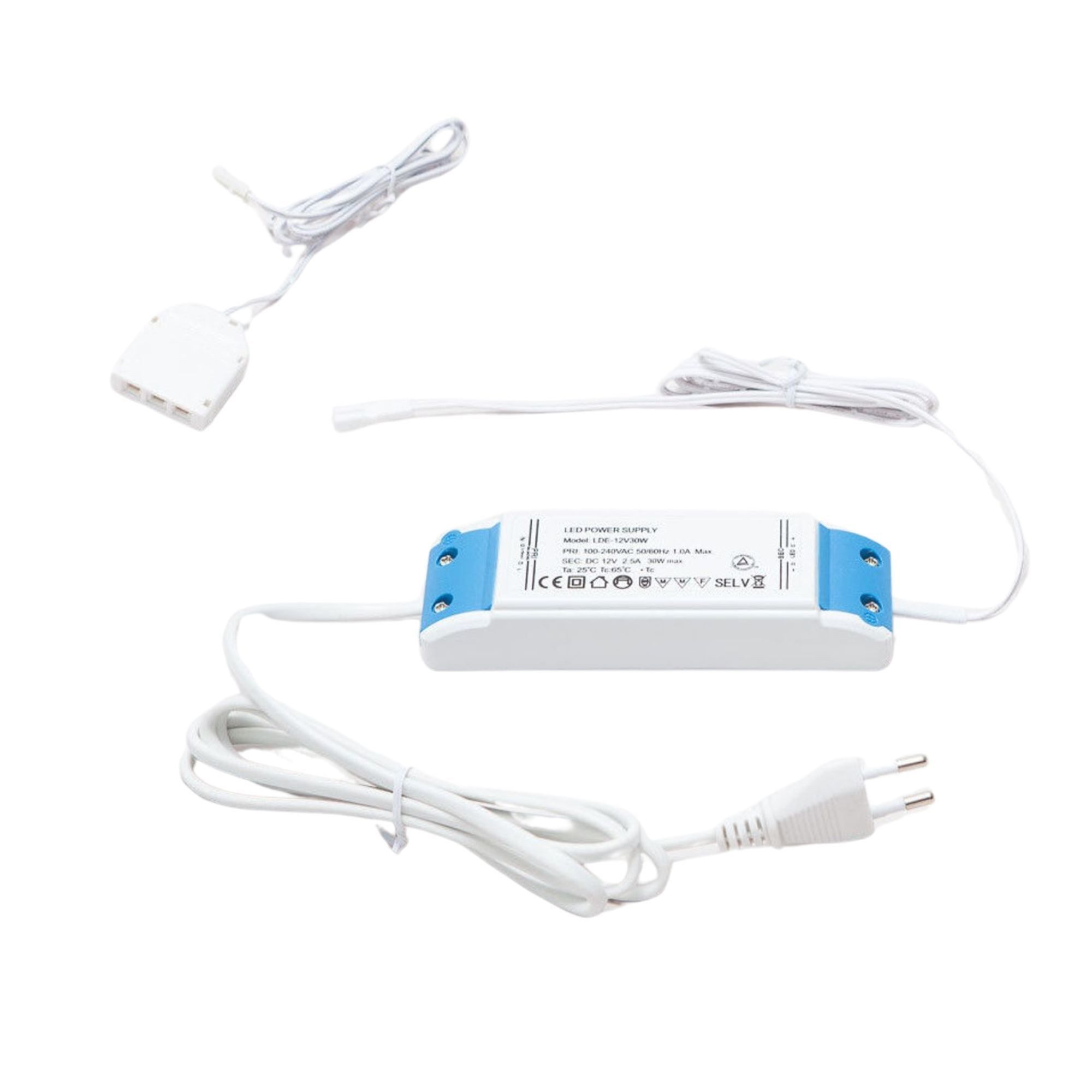 kalb LED Unterbauleuchte LED Unterbauleuchte, flach dimmbar mit Touch-Schalter, silbergrau, 4er Set, warmweiß – Bild 4 von 5