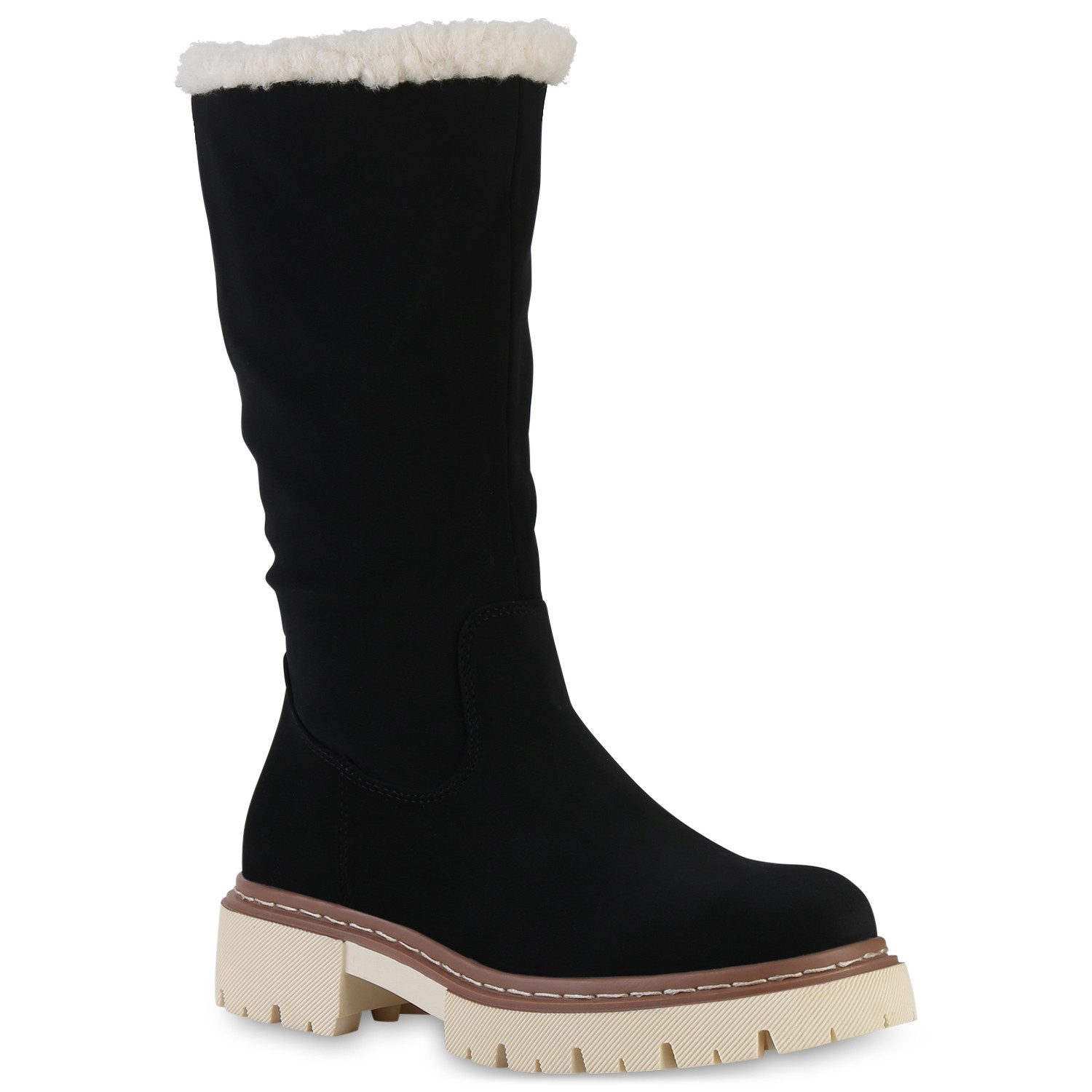 VAN HILL 840739 Winterstiefel Damen Leicht Gefütterte Winterstiefel Bequeme günstig online kaufen