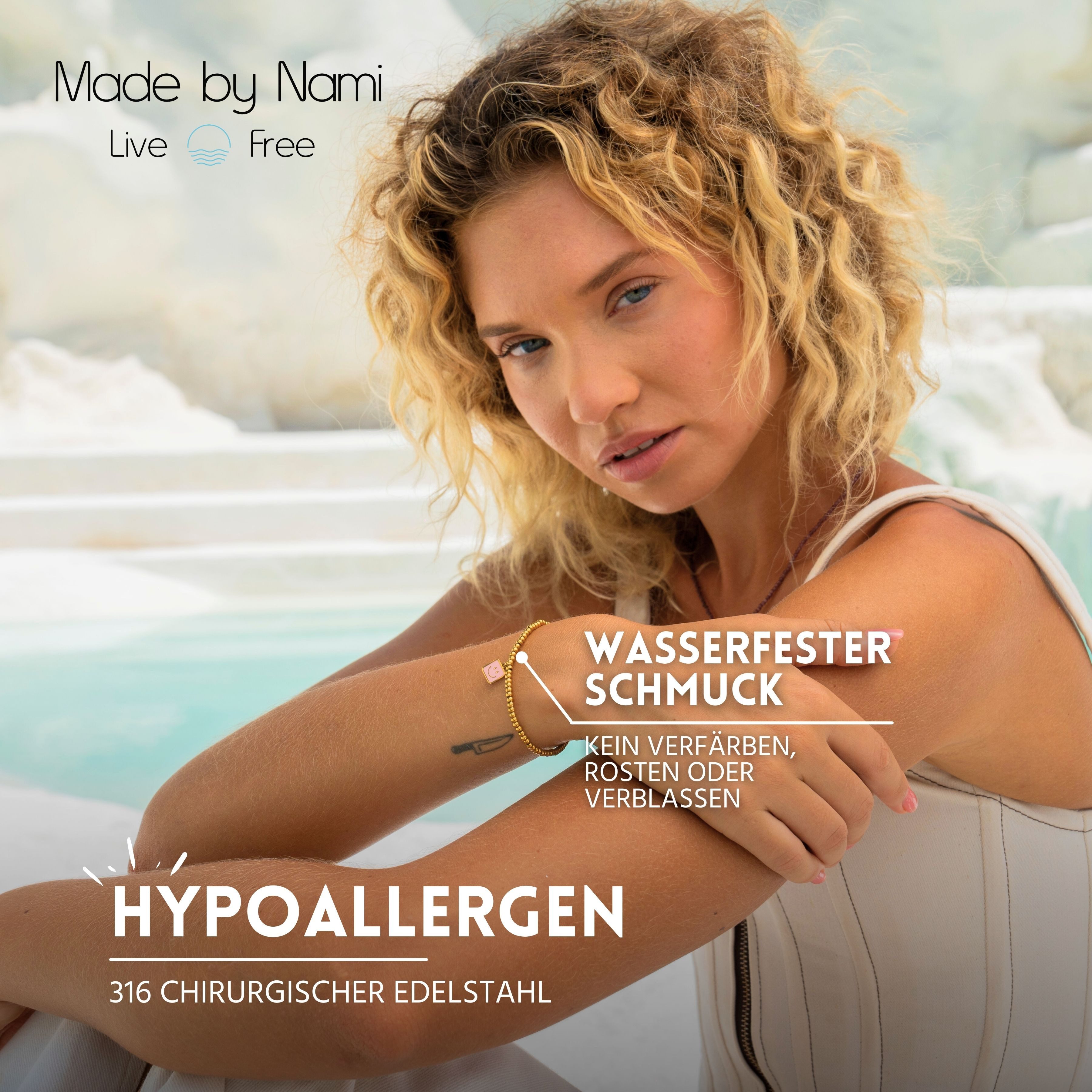 Made by Nami Perlenarmband Gold Damen günstig online kaufen