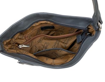 Cinino Handtasche Eleni, Ledertasche mit Kurzgriff + verstellbaren Schulterriemen