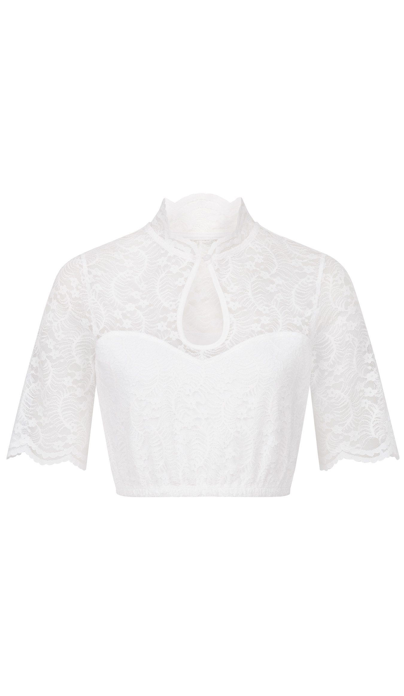 Nübler Dirndlbluse Dirndlbluse Ganit Kurzarm in Weiß von Nübler günstig online kaufen