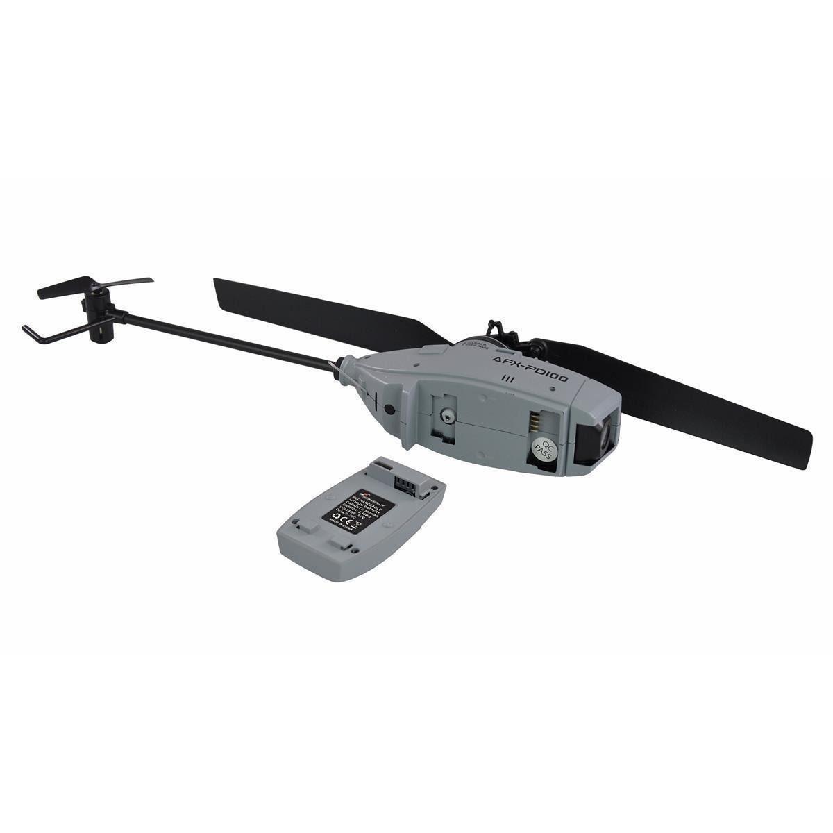 Amewi Modellhubschrauber AFX-PD100 4-Kanal Kamera Helikopter mit HD-Kamera 6G 2,4GHz, RTF, HD Kamera