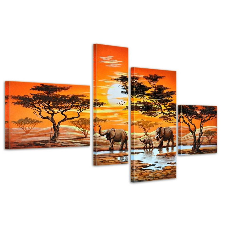 Bilderdepot24 Wandbild, Elefant Afrika M6 Leinwandbild 4 Bilderdepot24 Wandbild, Elefant Afrika M6 Leinwandbild 4