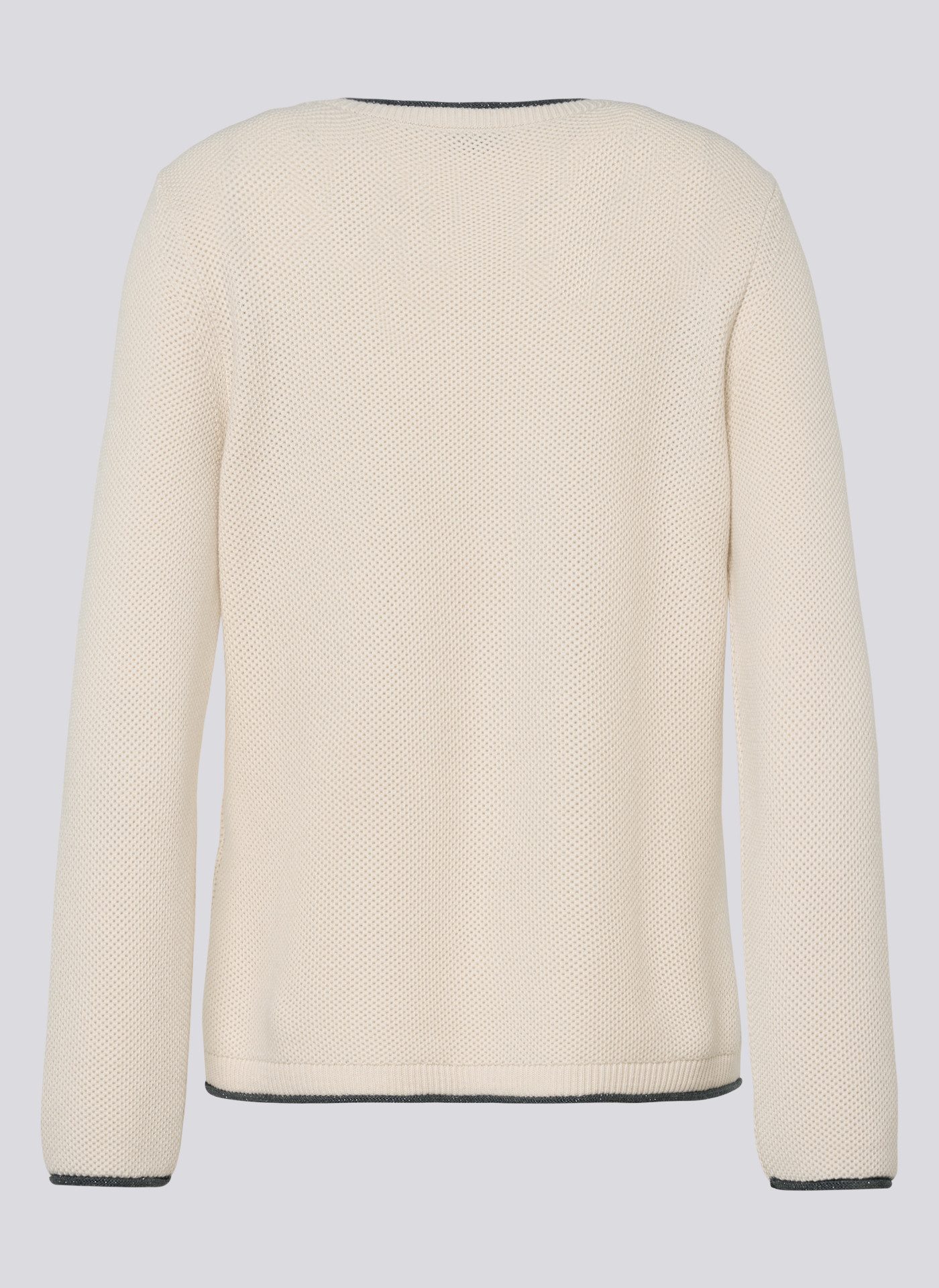 Rabe Rundhalspullover mit intarsien Print