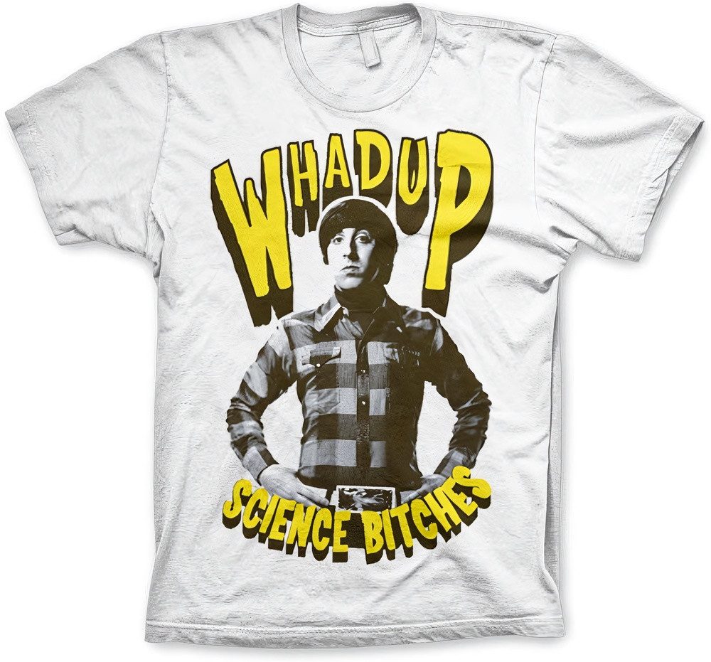 The Big Bang Theory T-Shirt Whadup Science Bitches Big Tall T-Shirt