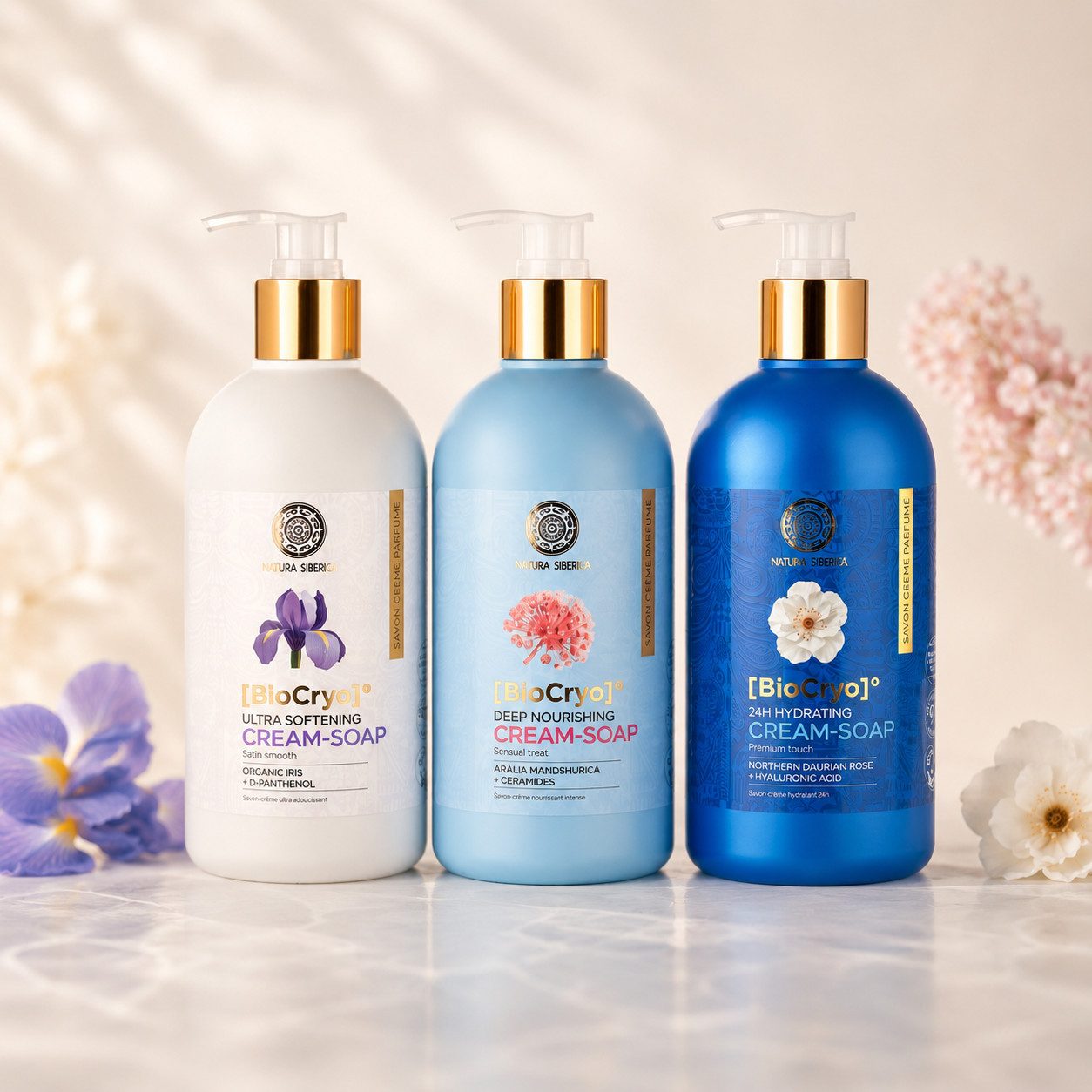 Natura Siberica Handseife BioCryo tiefwirksame, pflegende Handcreme-Seife